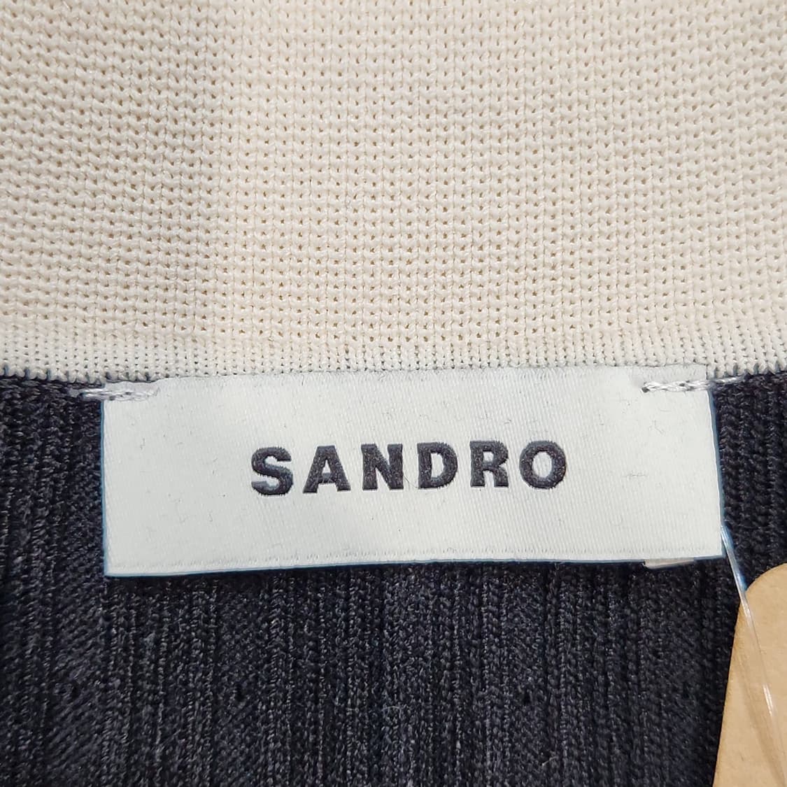 산드로 레이스 카라 블랙 롱 원피스 새상품급 상품이미지2