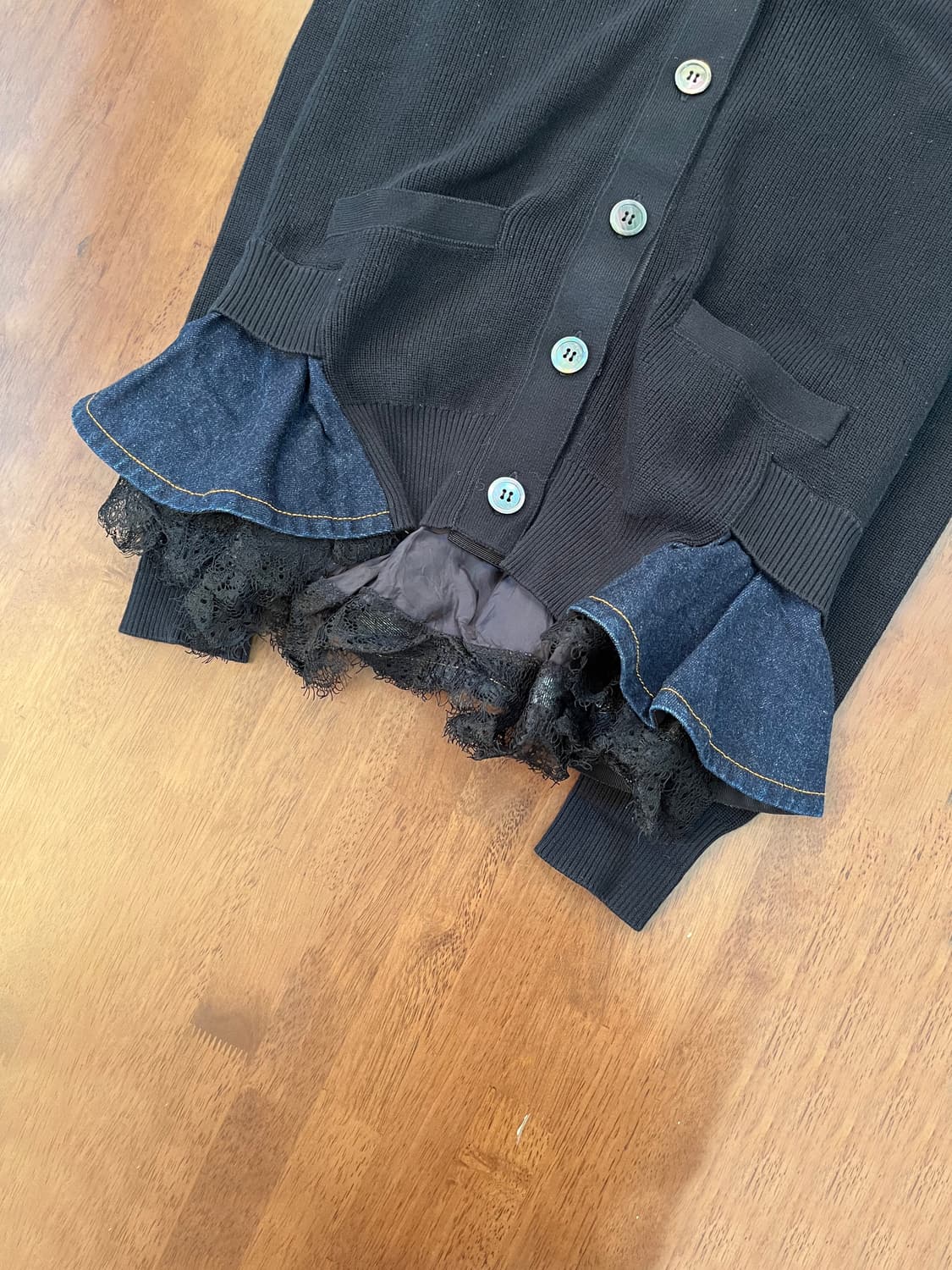 사카이 도킹 가디건 니트 상품이미지4