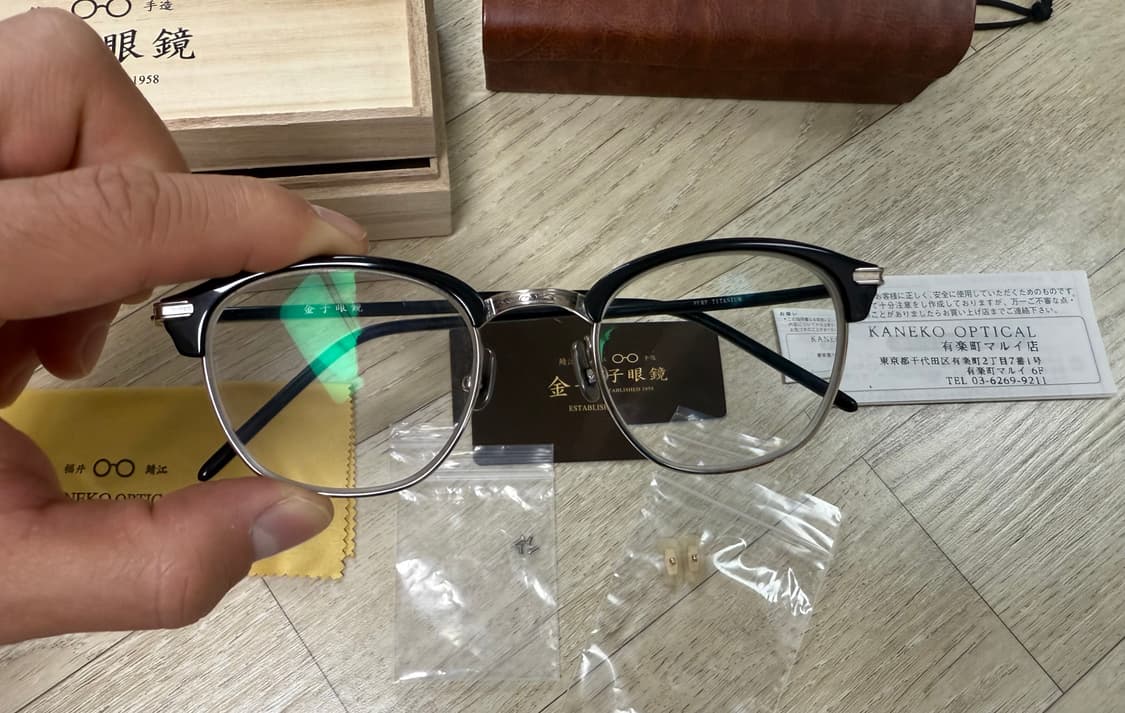 금자안경 KV-34 BK(블랙, 실버)+티타늄코패드 상품이미지2