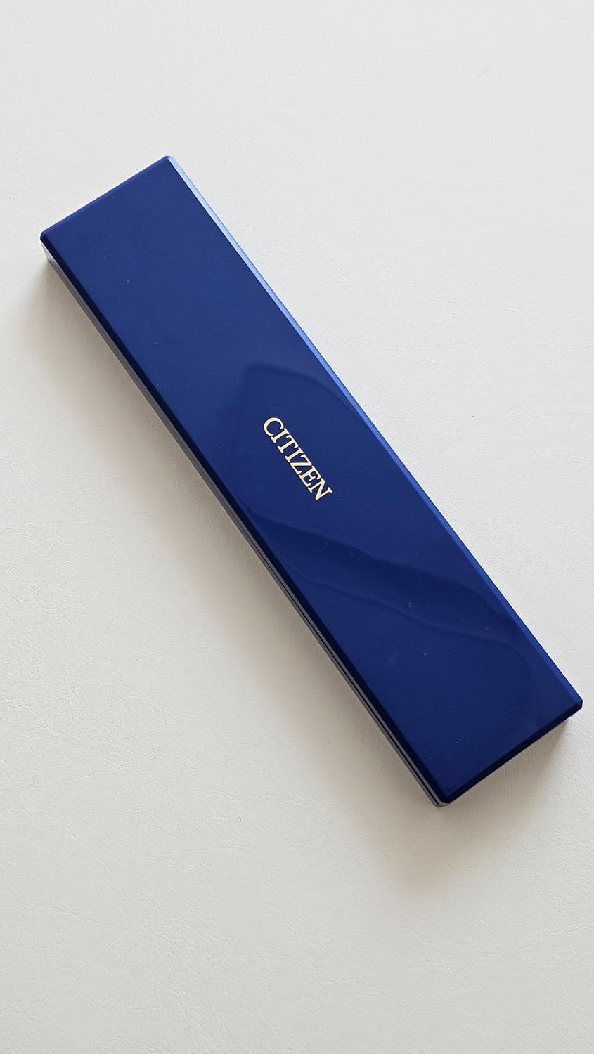 빈티지 시티즌 익시드 골드 가죽 시계 상품이미지3