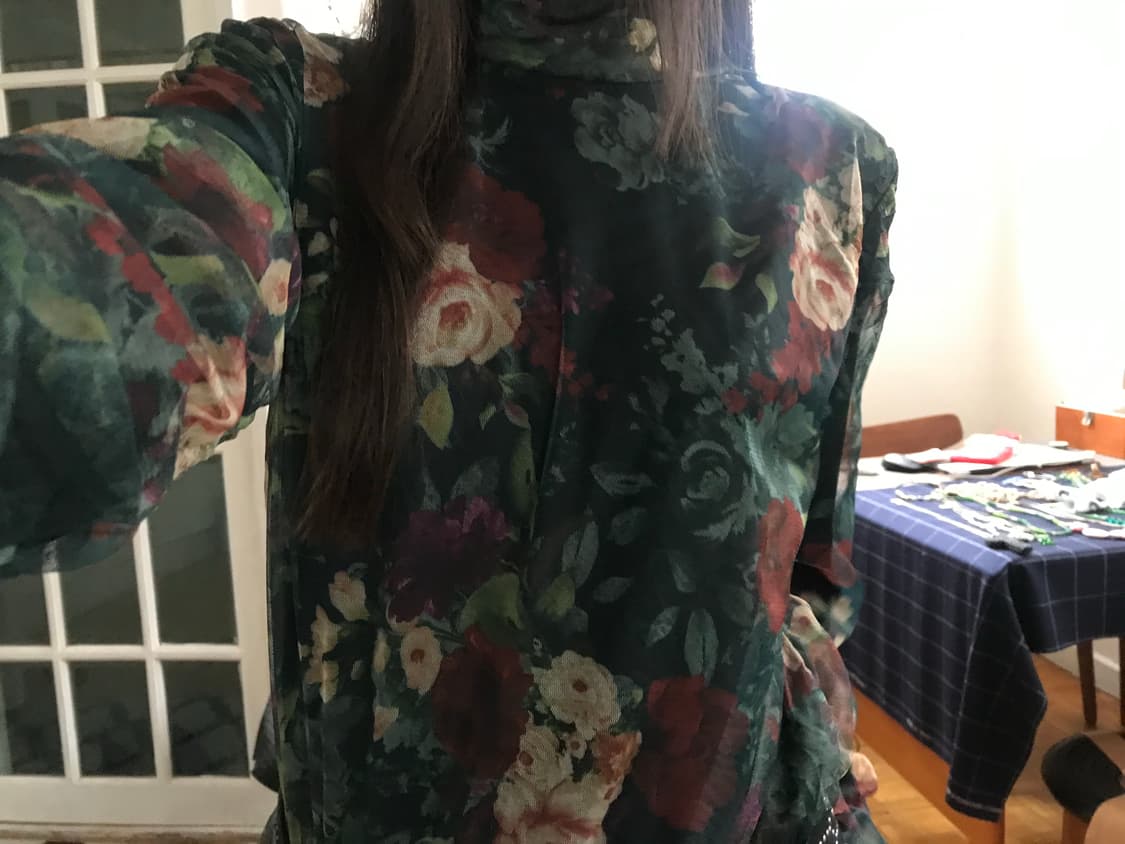 vintage pattern mash top 상품이미지6