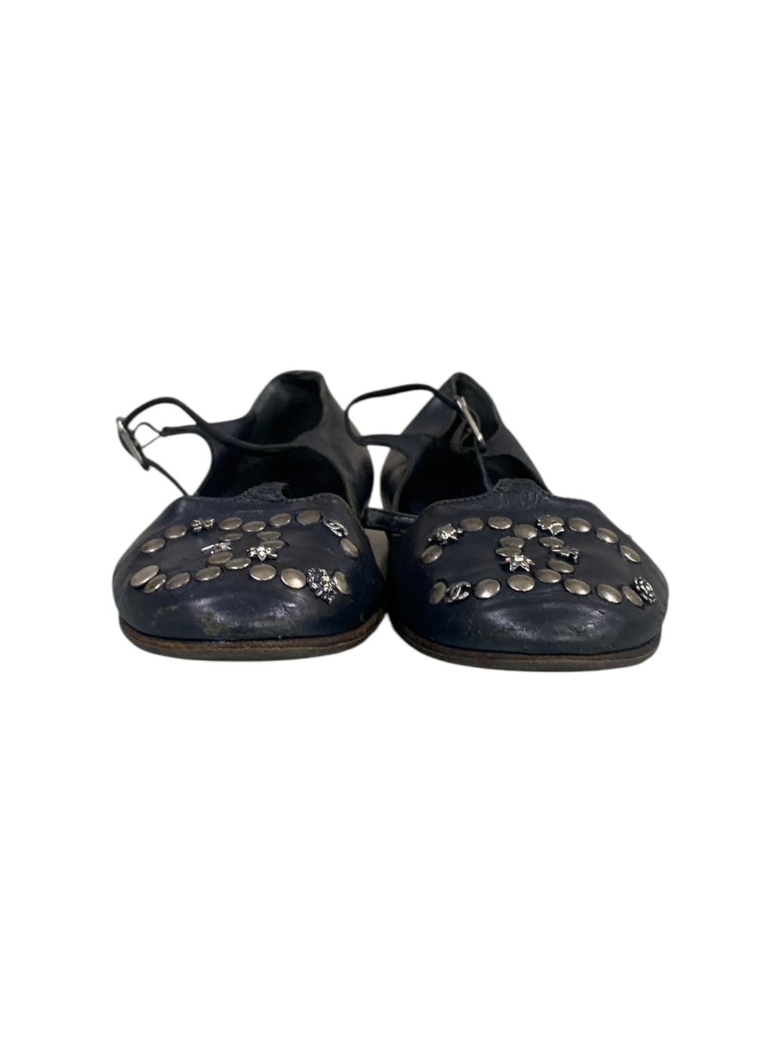 샤넬 코코 발레 스터드 T 스트랩 블랙 36(230) (gr-2579) 상품이미지5