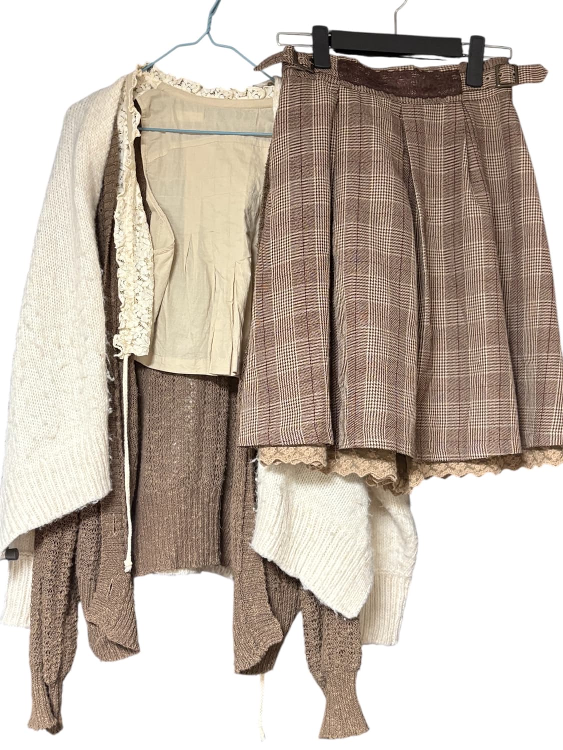 빈티지 초코라테 초코 라떼 셋업 세트 코디 유토 빈티지 상품이미지2