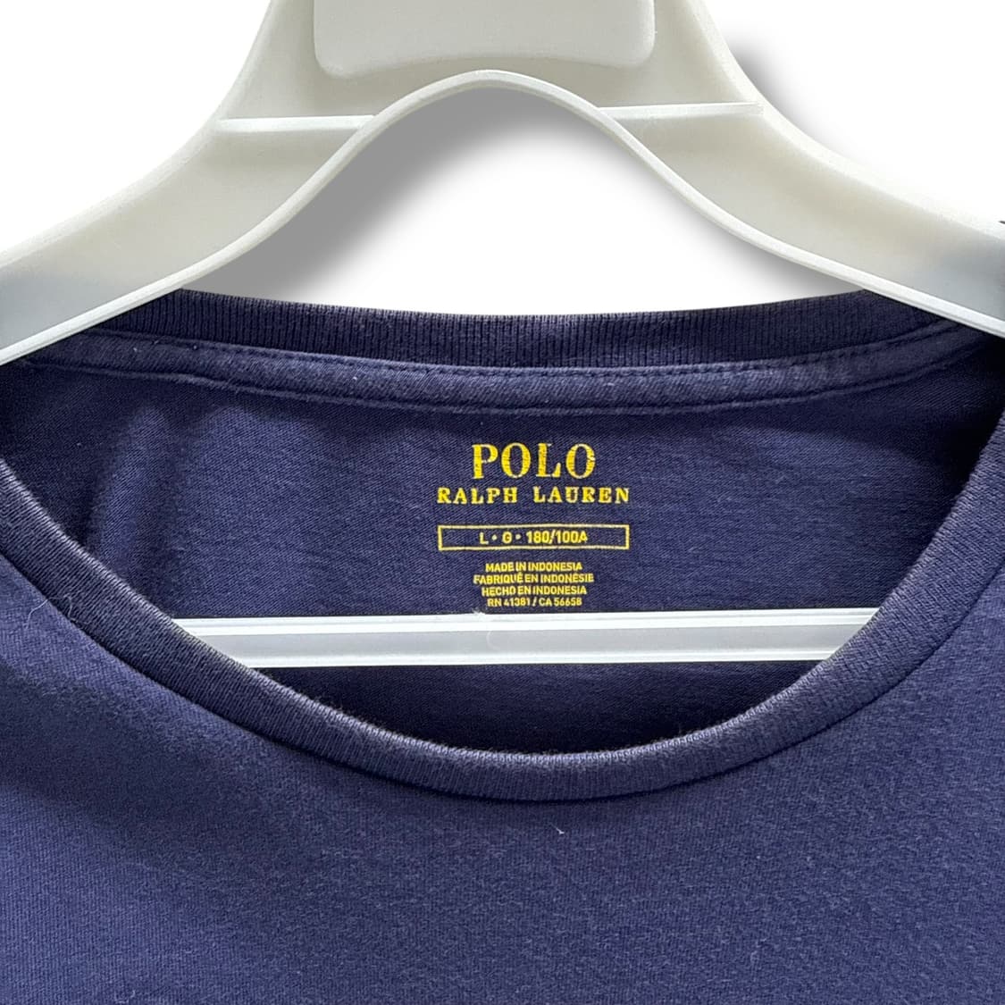 [L] 폴로 빅포니 네이비 반팔 티셔츠 상품이미지5