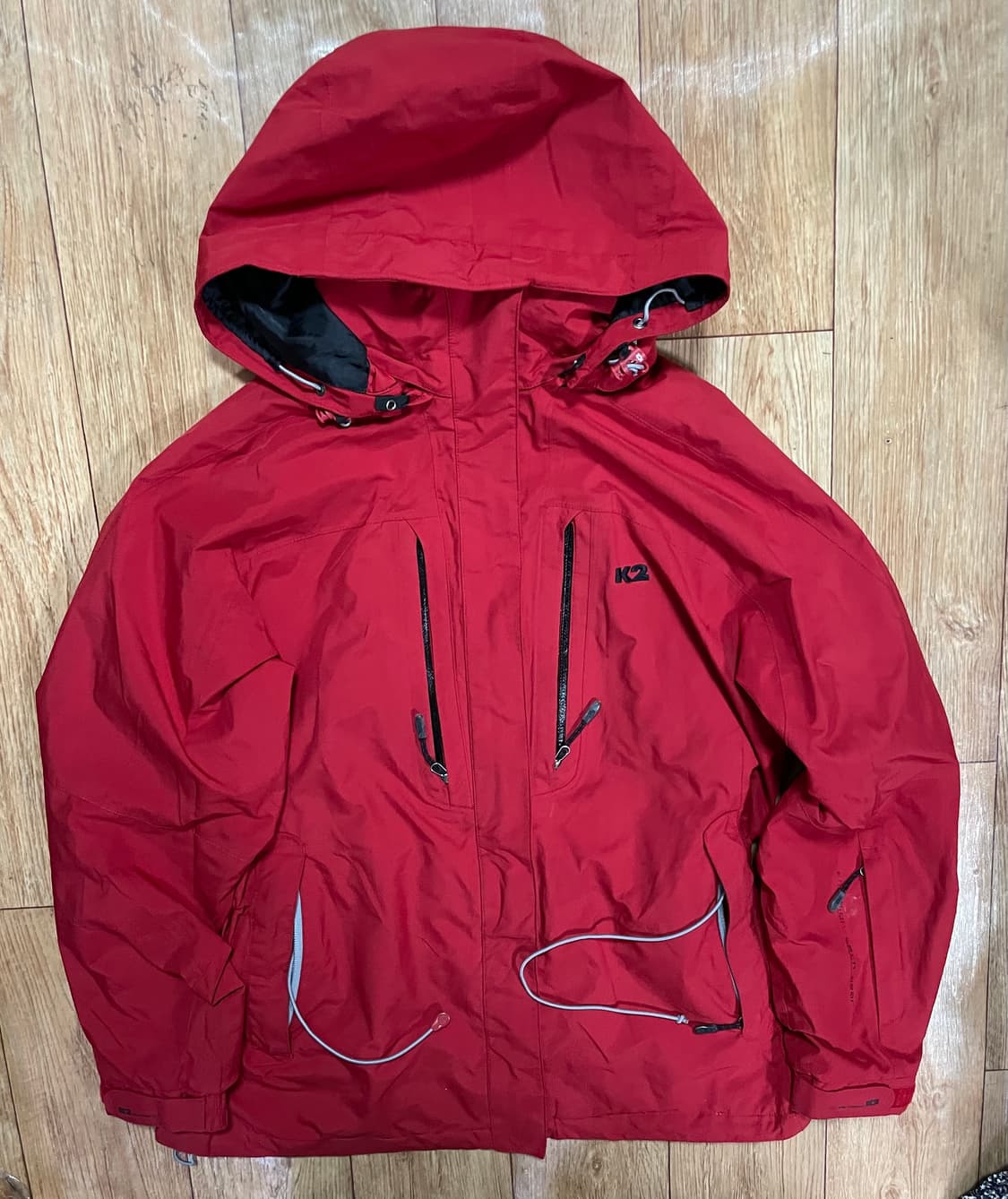 K2 레드 바람막이 자켓 아웃도어 상품이미지1