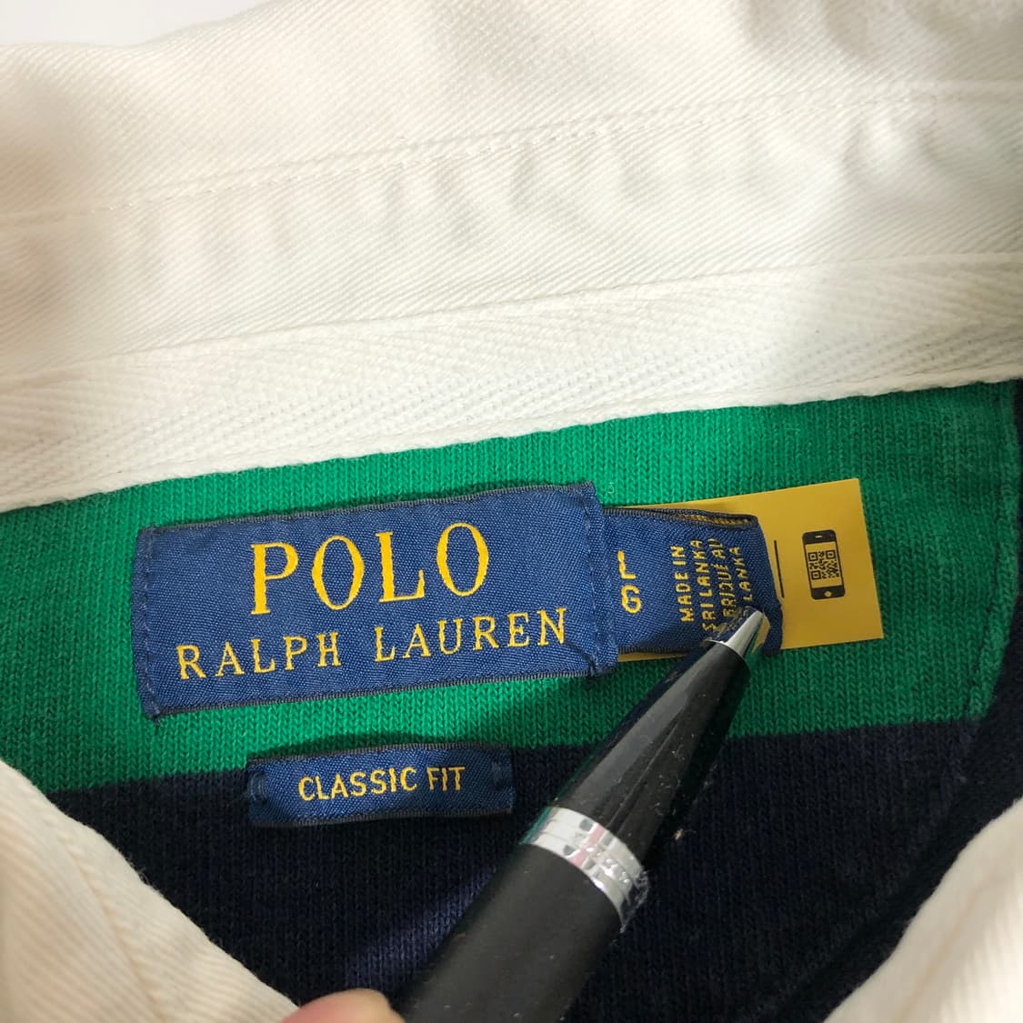 폴로 랄프로렌 럭비 긴팔 카라티  L 상품이미지2