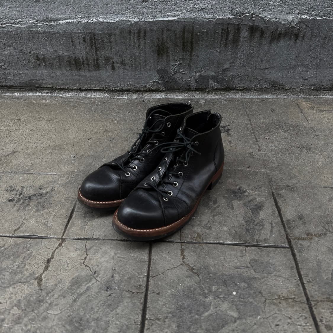 꼼데가르송 옴므 우드솔 레더 부츠 상품이미지1