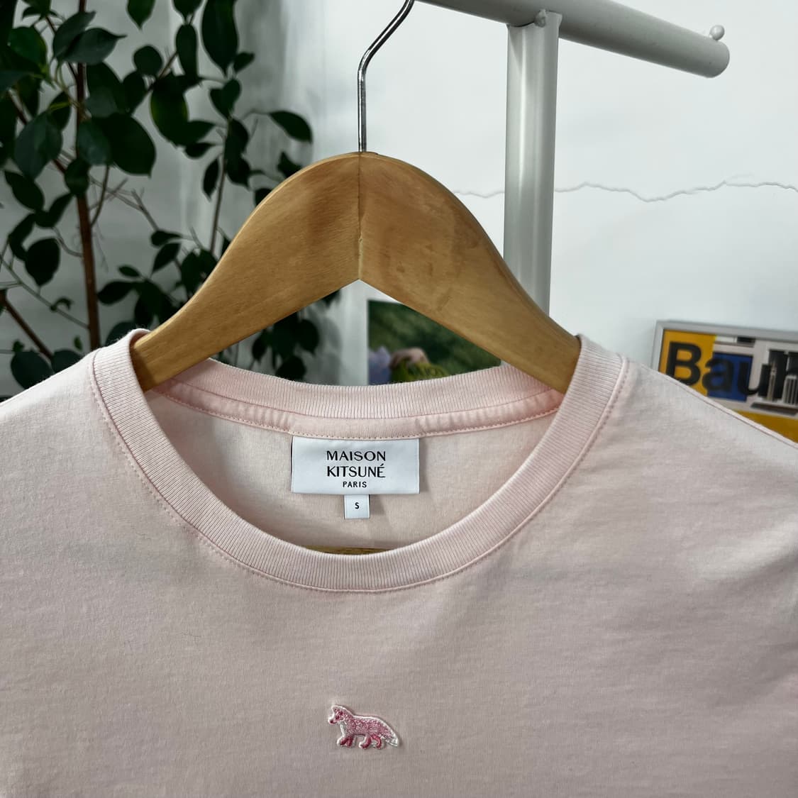 메종키츠네 우먼 크롭 반팔 티셔츠 S 상품이미지3