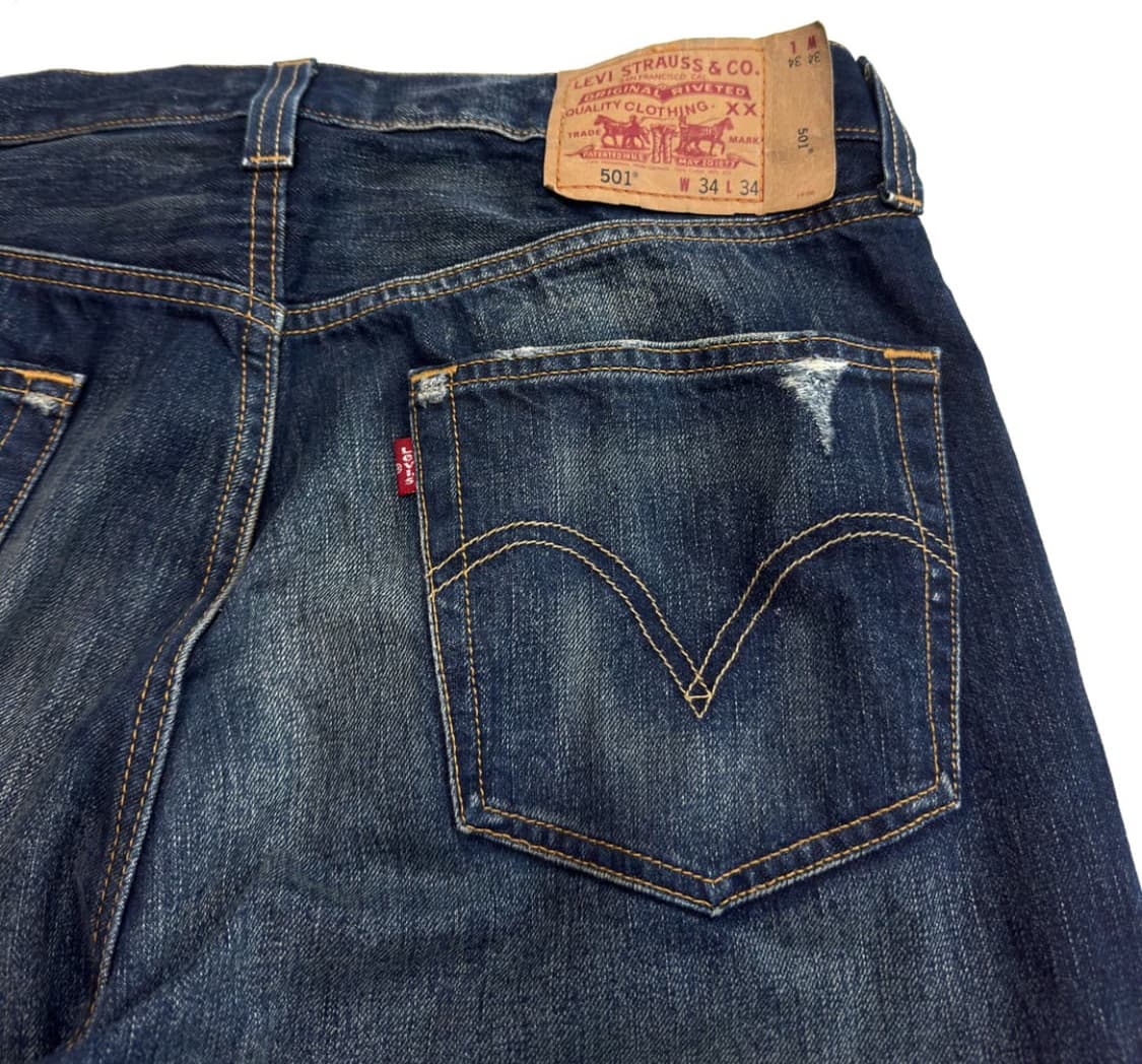 리바이스 501 데님 진 팬츠 바지 34 사이즈 상품이미지3
