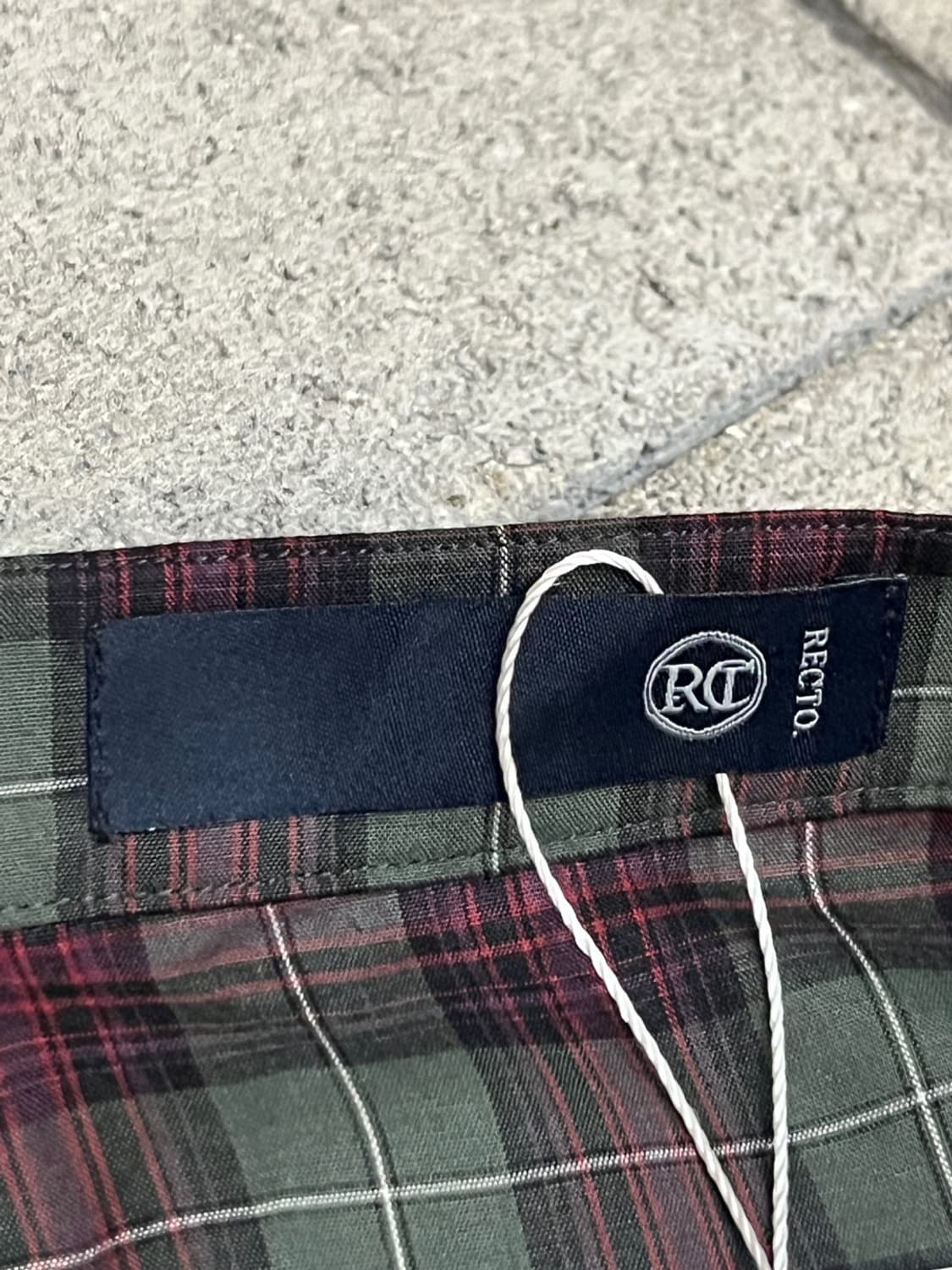 렉토 18fw 체크 랩 스커트 상품이미지4