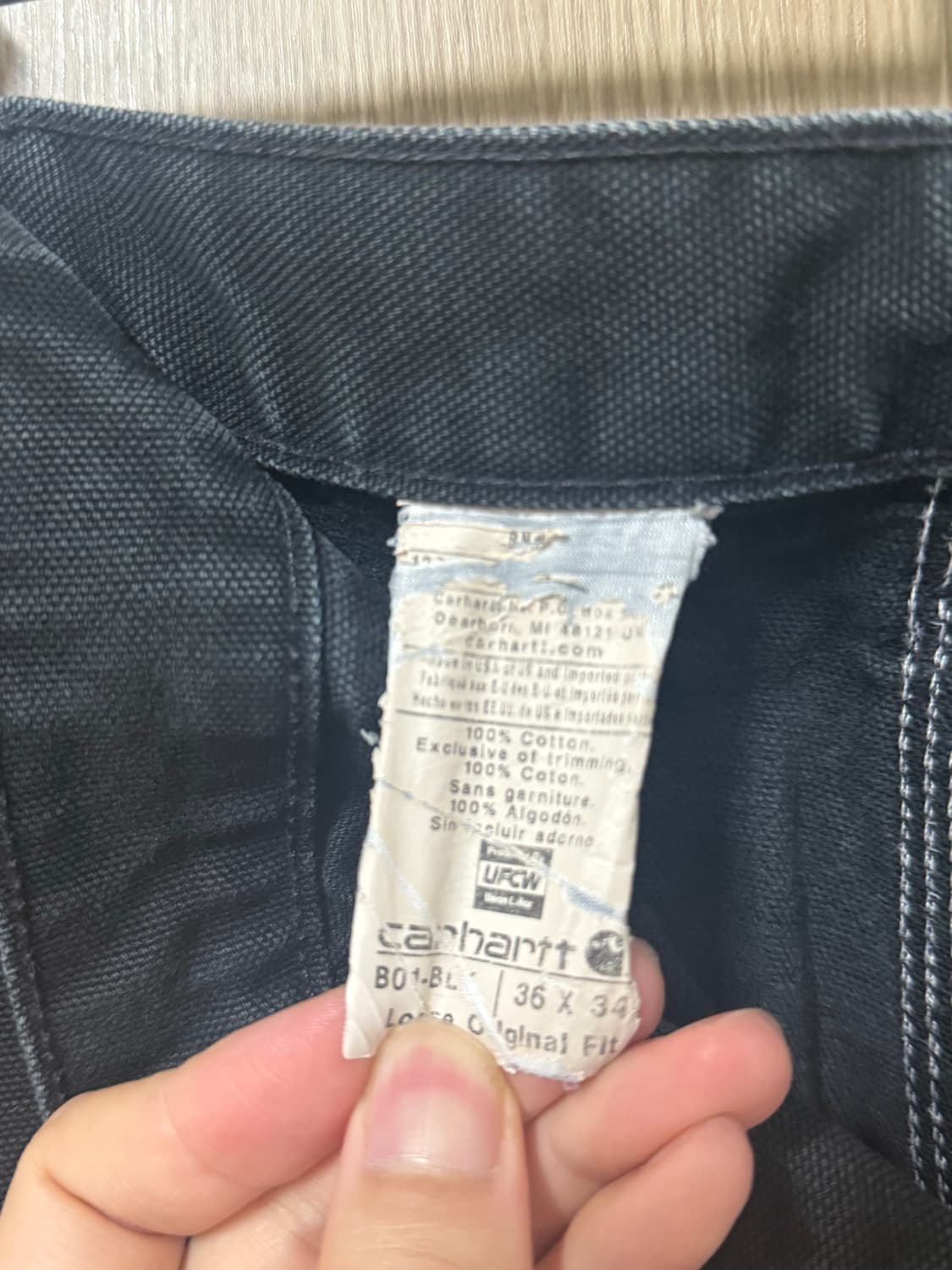 칼하트 더블니 블랙  상품이미지4