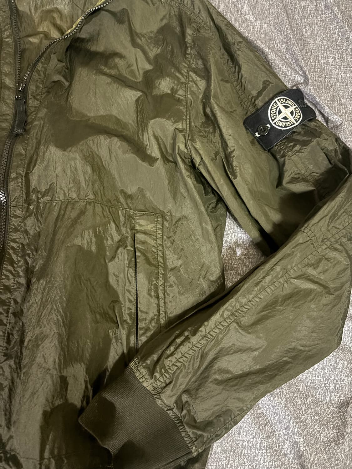 스톤아일랜드 나일론 메탈 와트로 바람막이 L 상품이미지4