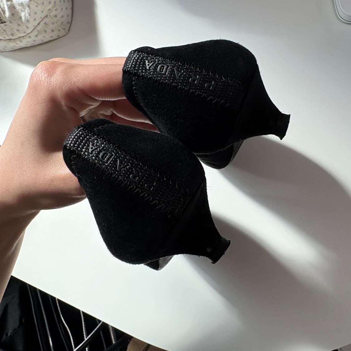 프라다 스포츠 스웨이드 로우 펌프스 36.5 상품이미지2