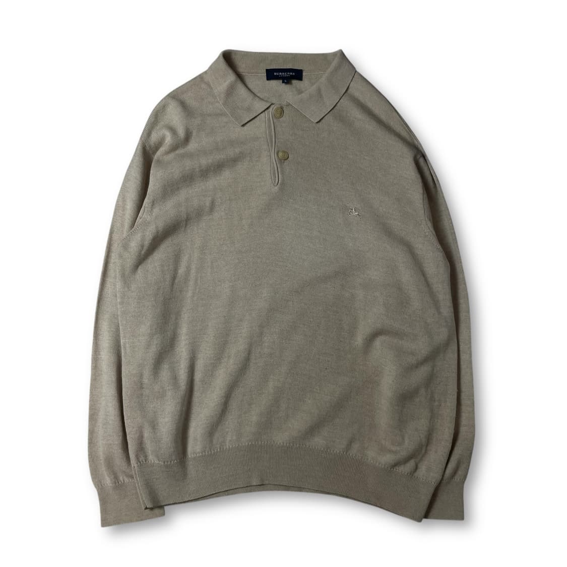 버버리 베이지 자수로고 PK 카라 니트 5 상품이미지1