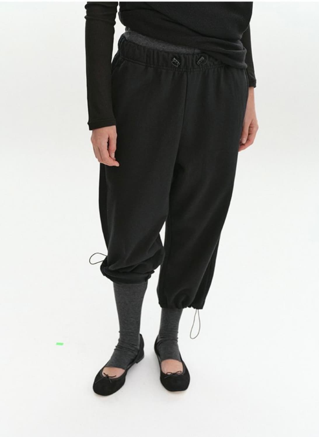 Repos Cropped joggers black s  상품이미지1