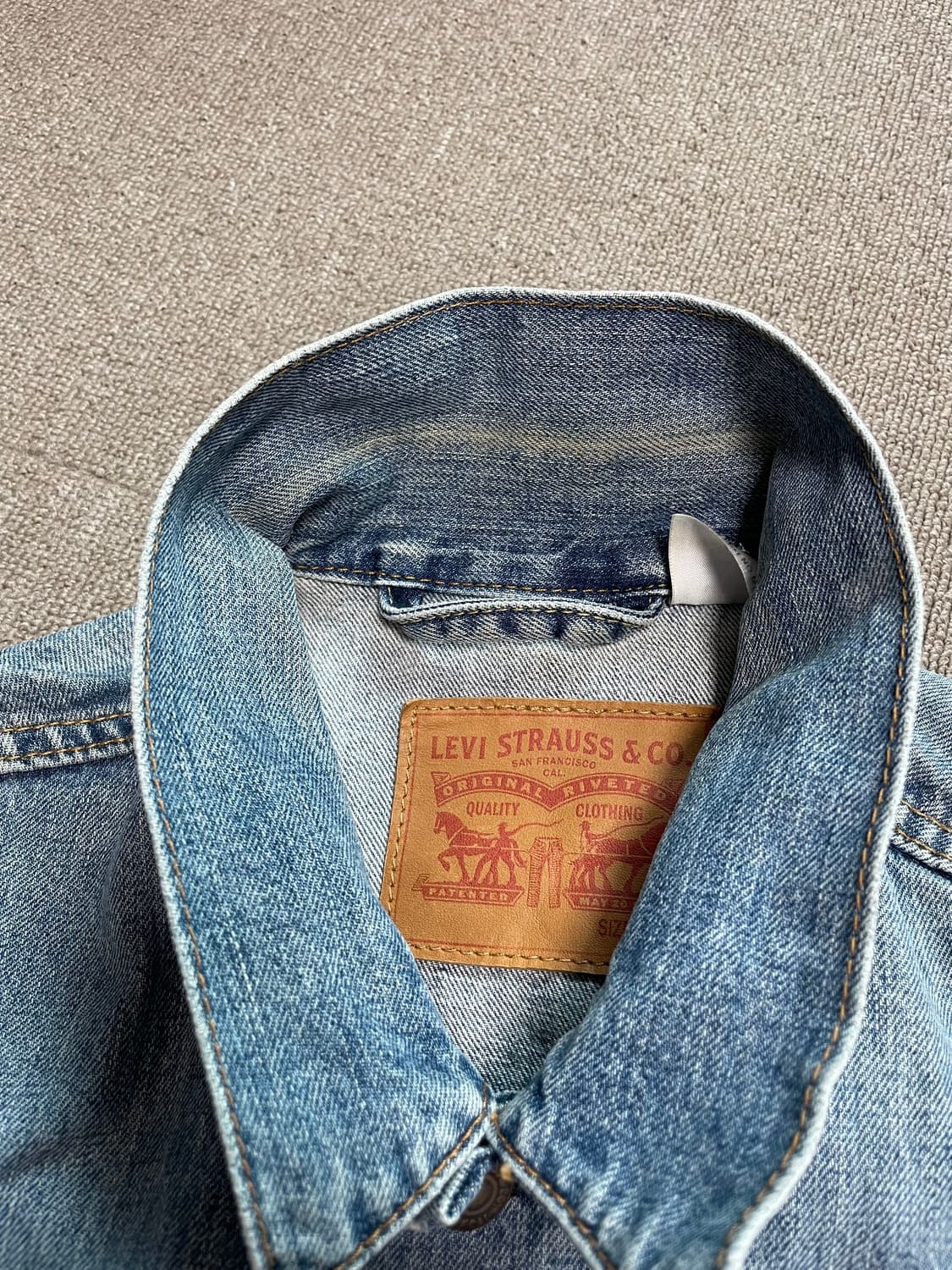 리바이스 연청 데님 트러커자켓 100(L) 상품이미지5