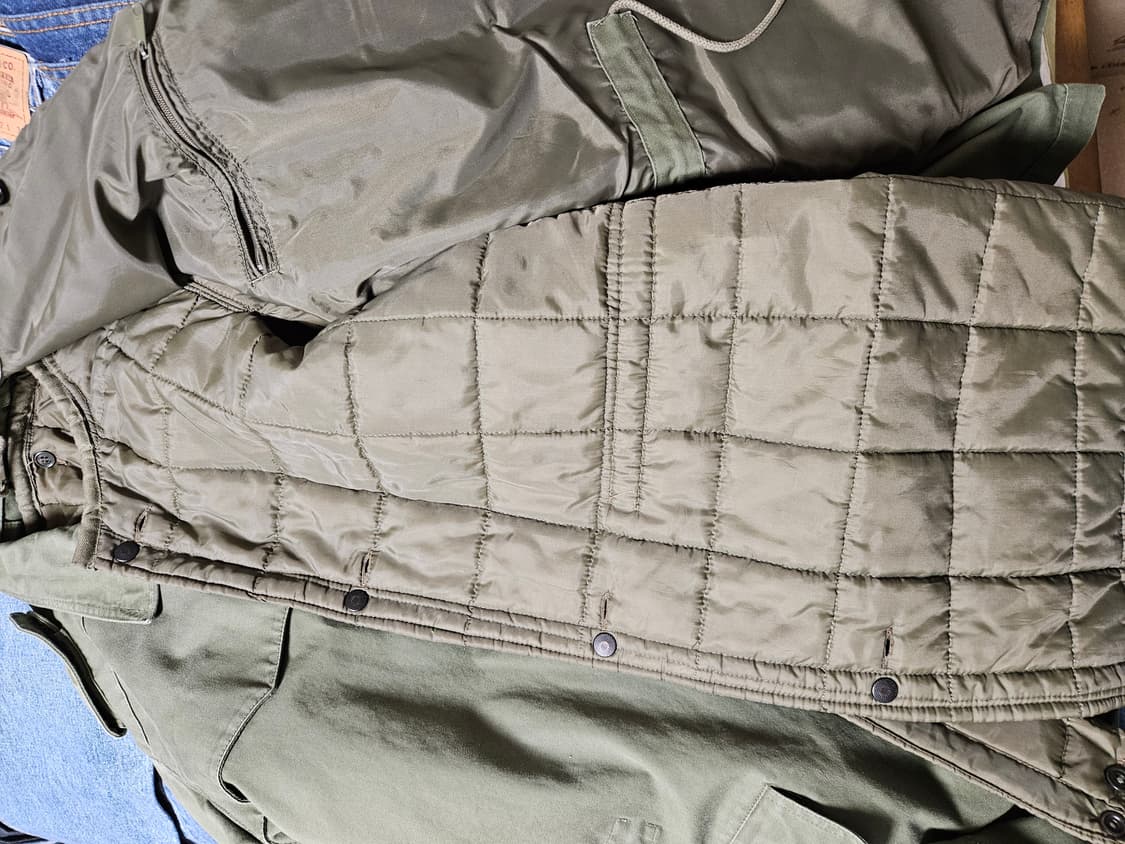 90s 이탈리아군 야상 내피 포함 필드자켓 밀리터리 상품이미지5