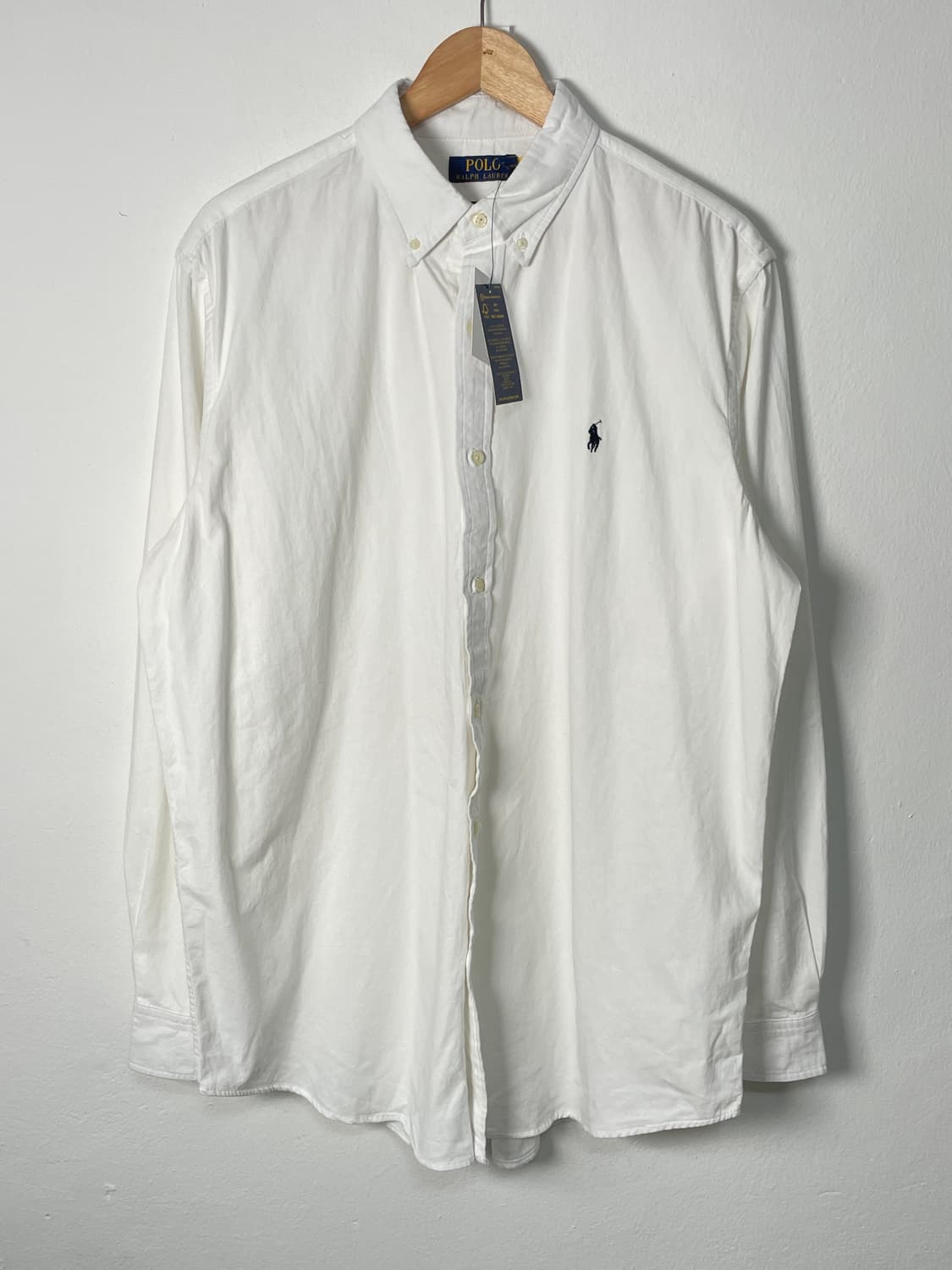 폴로 클래식핏 화이트 셔츠 상품이미지3