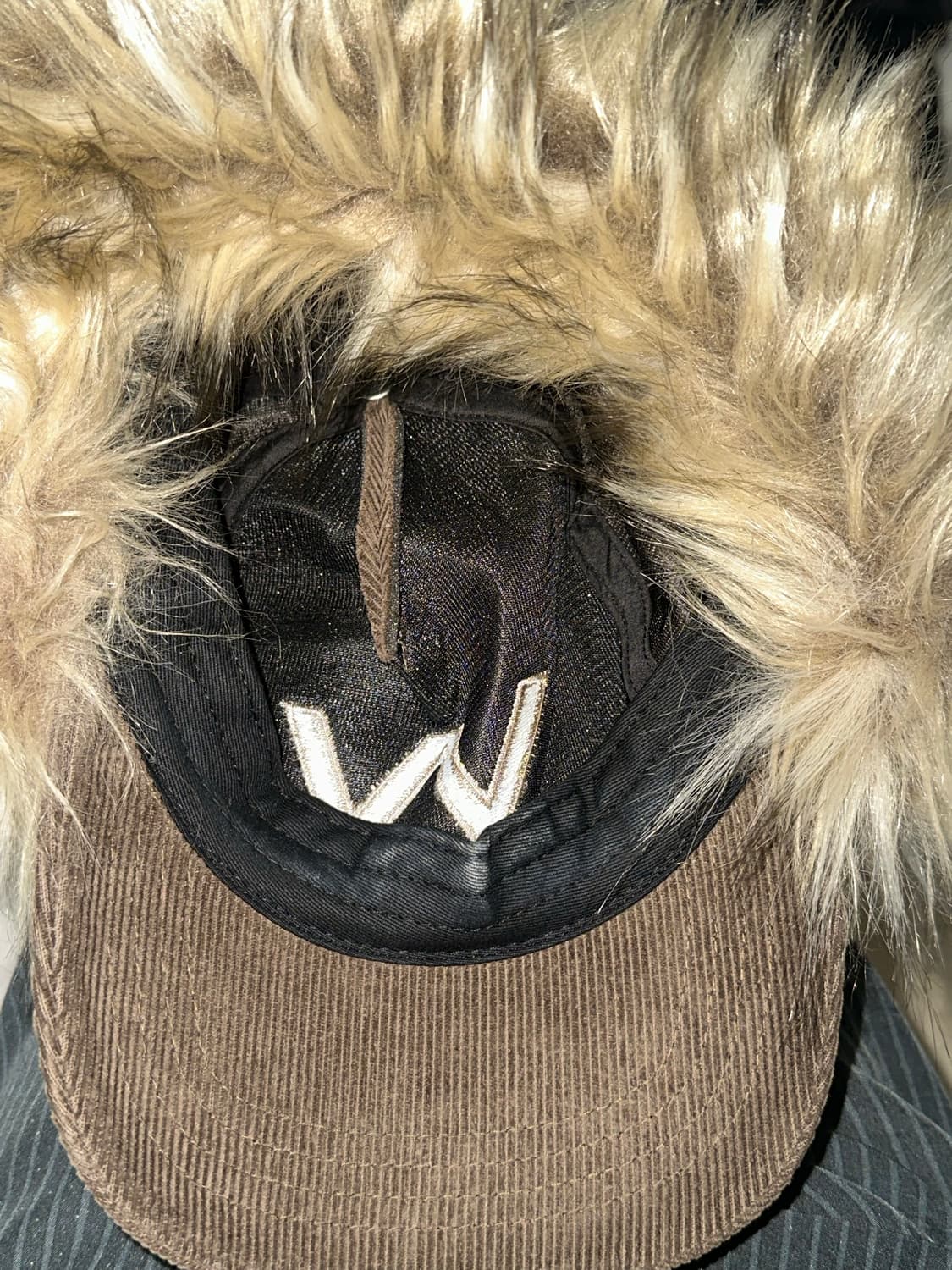 open yy 퍼 코듀로이 이어플랩 캡 카키 상품이미지4