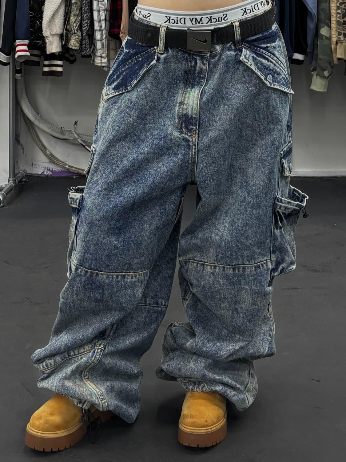 DNSR 멀티포켓 데님 카고팬츠 상품이미지2