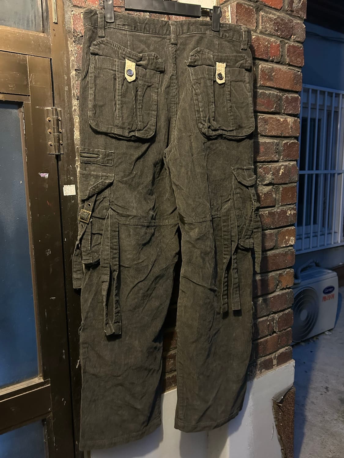 *rare design* 2000s 코듀로이 멀티포켓 와이드 카고팬츠 상품이미지3