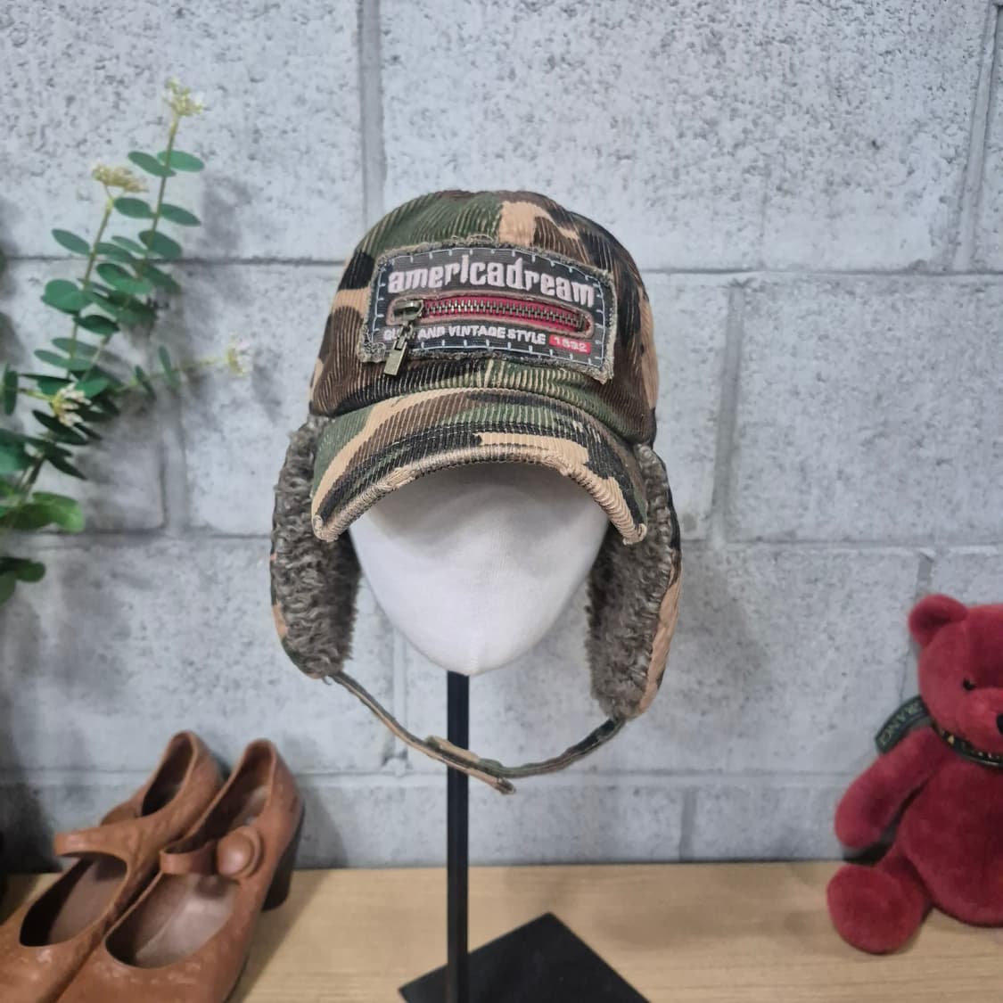 버클리 빈티지 투웨이 트루퍼햇 상품이미지4