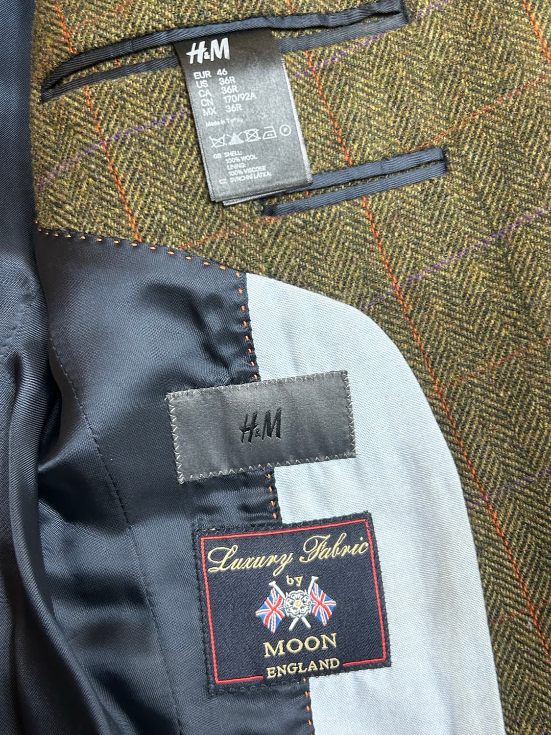 H&M 클래식 헤링본 자켓 상품이미지3