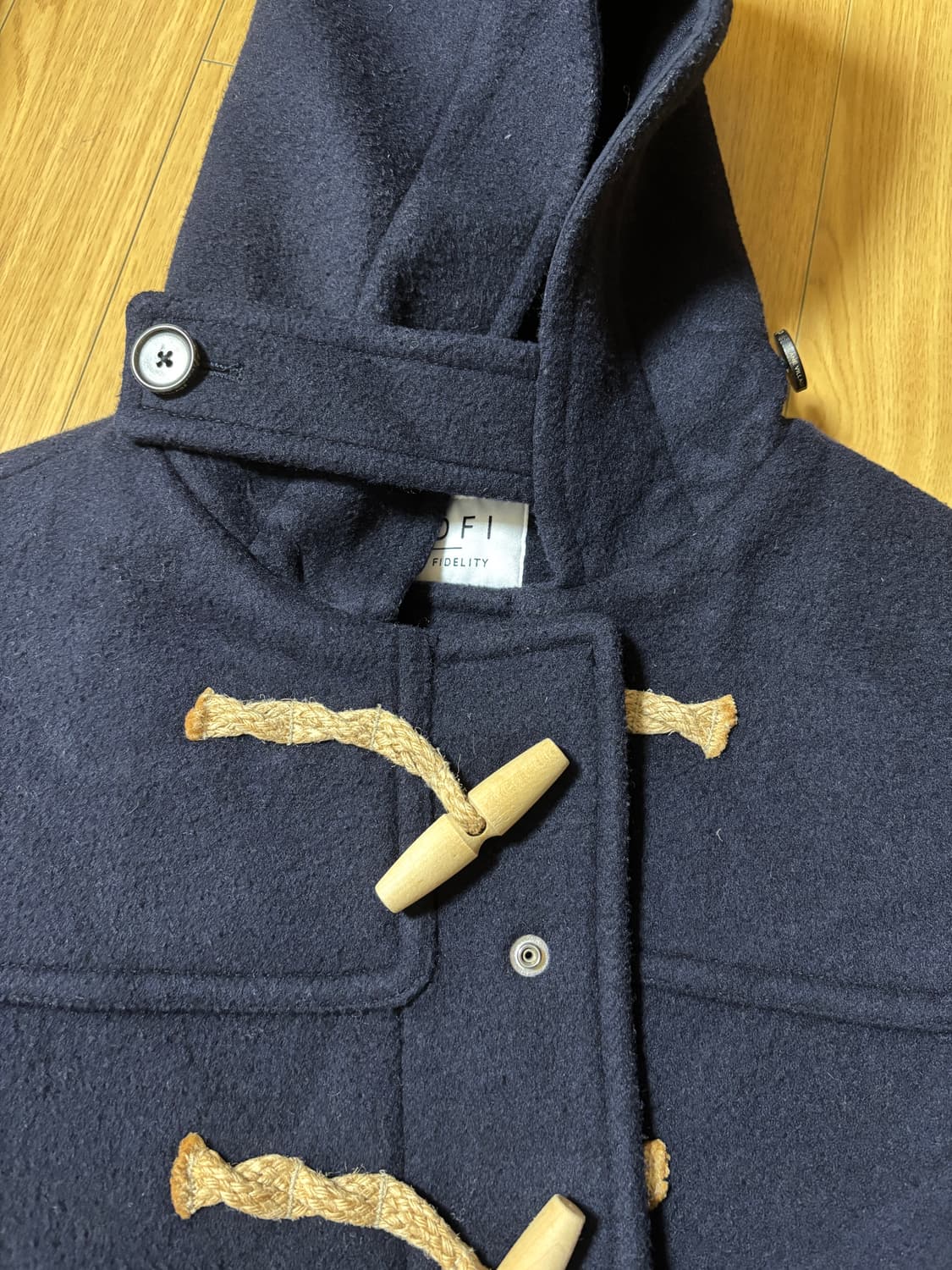 로파이 더플 코트 네이비 상품이미지5