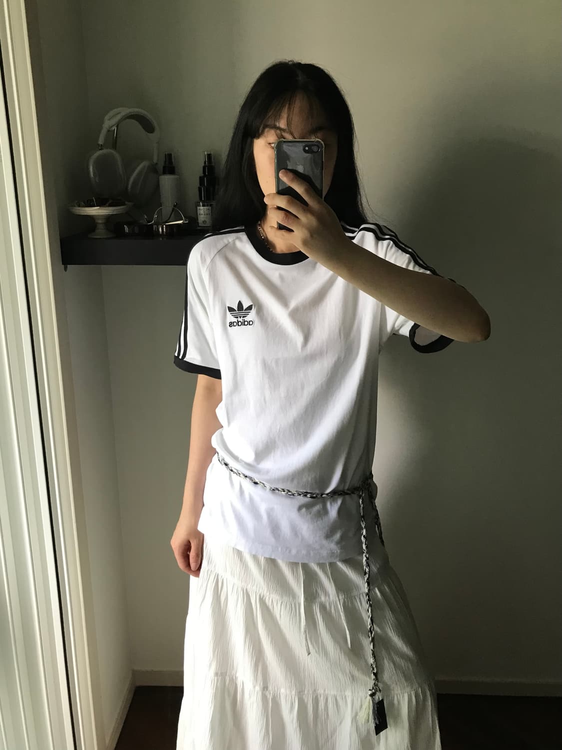 아디다스 트레포일 사이드라인 화이트 링거티 상품이미지2