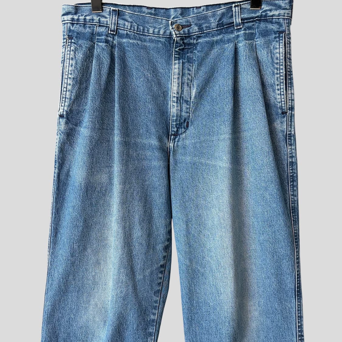 (34)80-90s JCPenney 투턱 와이드 데님팬츠 상품이미지2