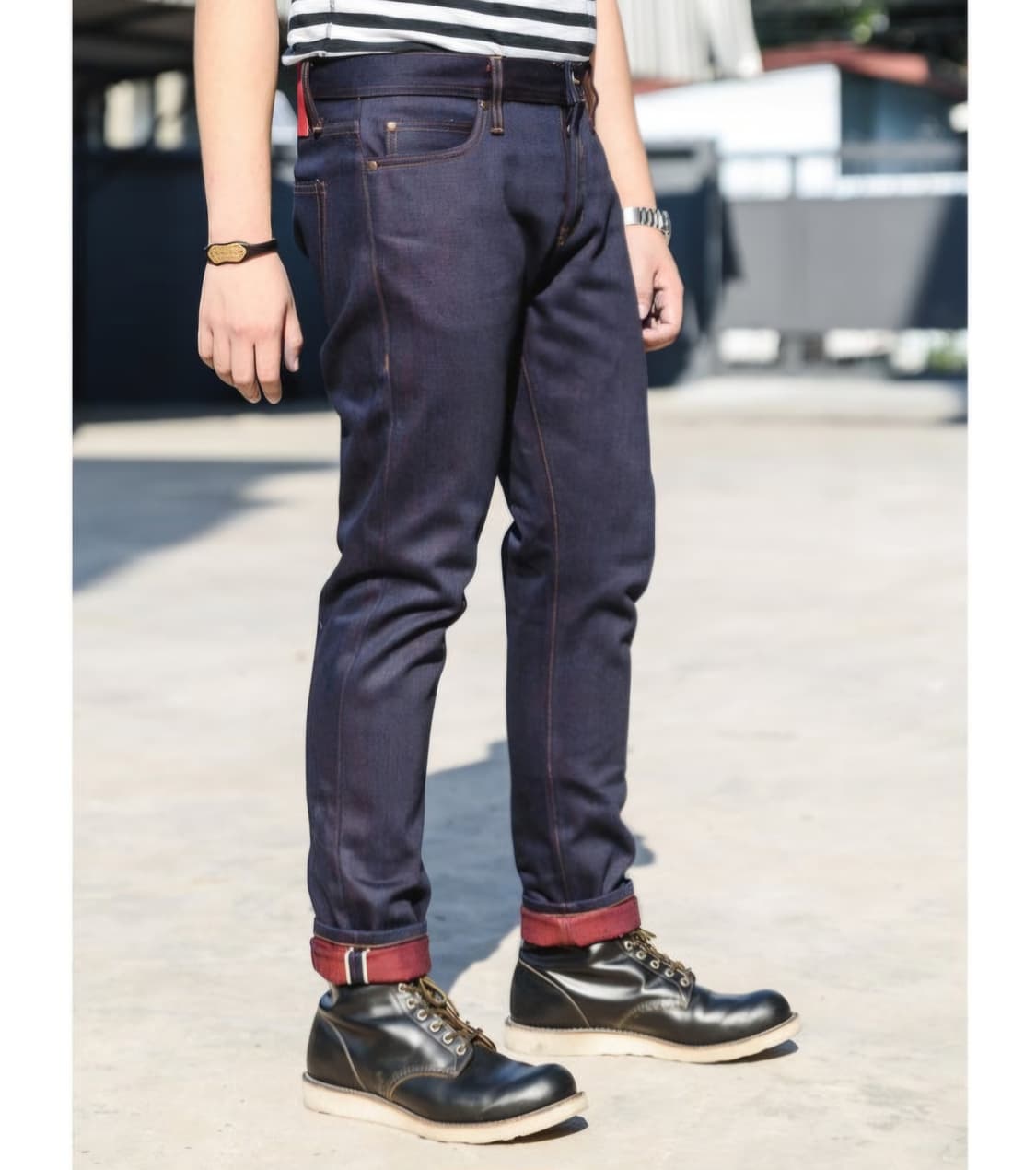 언브랜디드 21oz 셀비지 데님 레드웨프트 ub477 (32) 상품이미지1