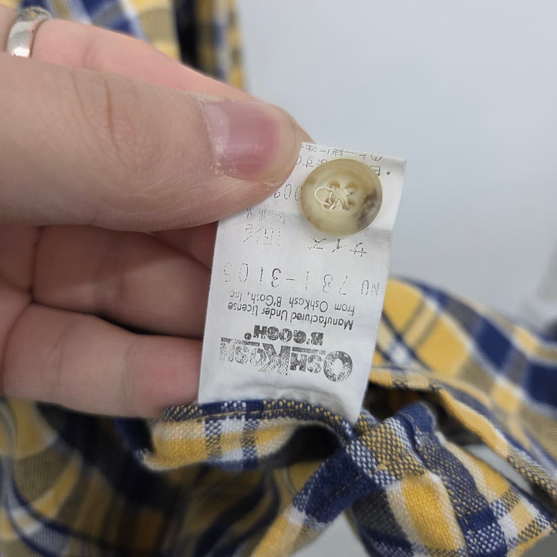 OshKosh 체크 긴팔 셔츠 남m 상품이미지7