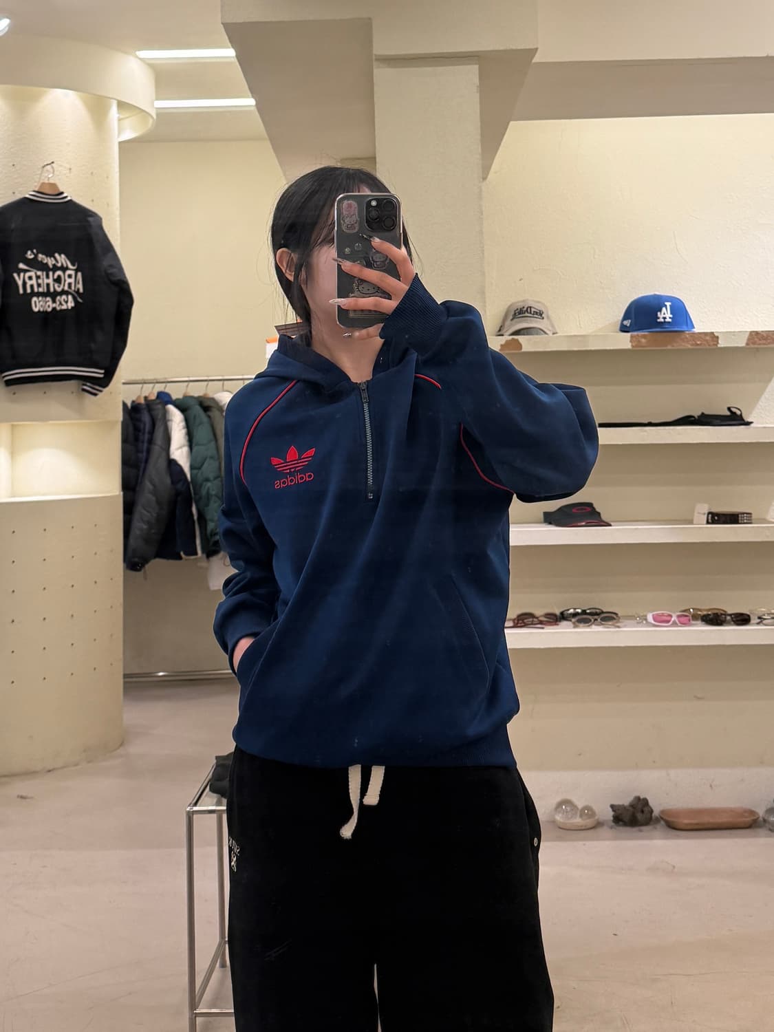 아디다스 오리지널스 트레포일 하프집업 U793 상품이미지1