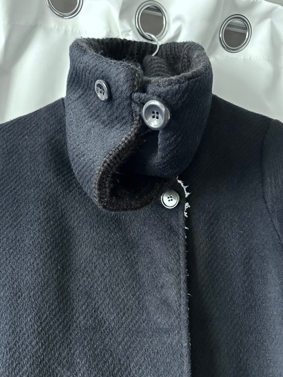 니트 하이넥 버튼 코트 상품이미지2