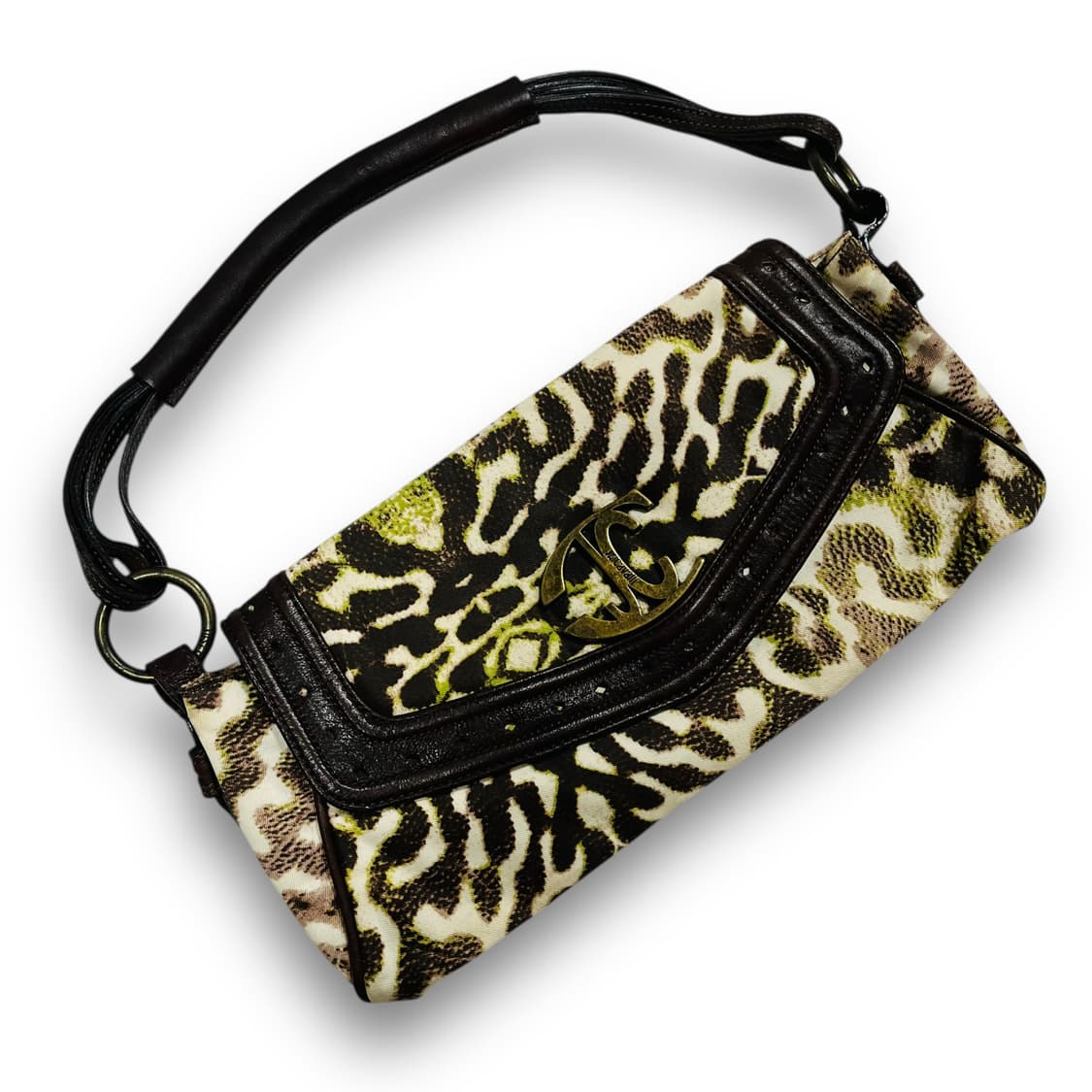 저스트 카발리 00s 데드스탁 레오파드 레더 숄더백 상품이미지2