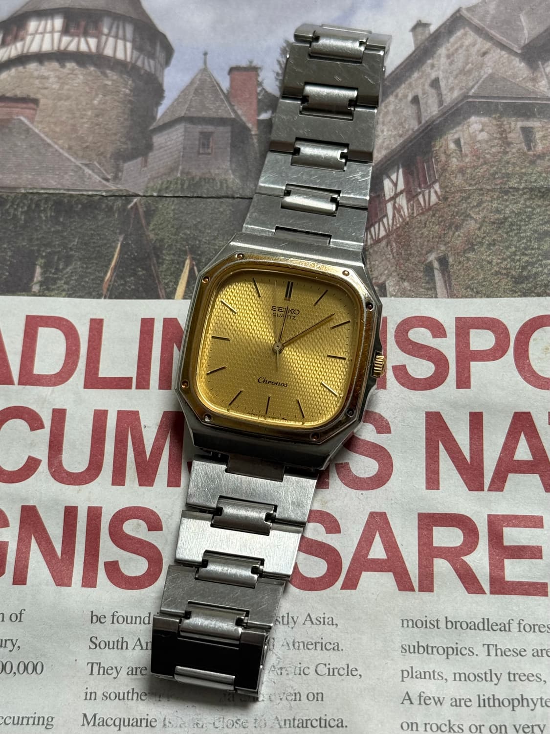 세이코 Seiko Chronos 쿼츠 콤비 상품이미지1