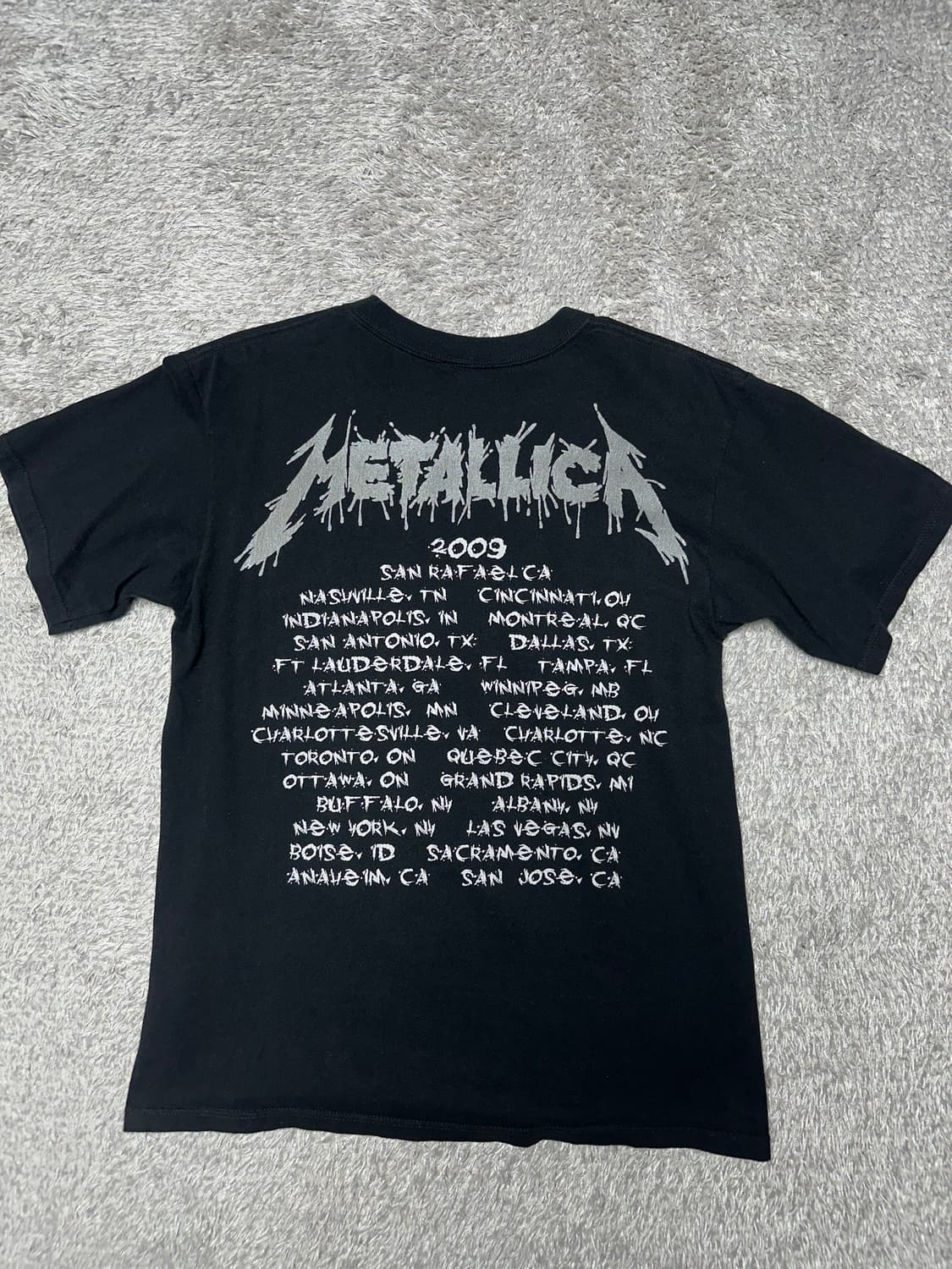 [M]빈티지 메탈리카 반팔티 상품이미지2