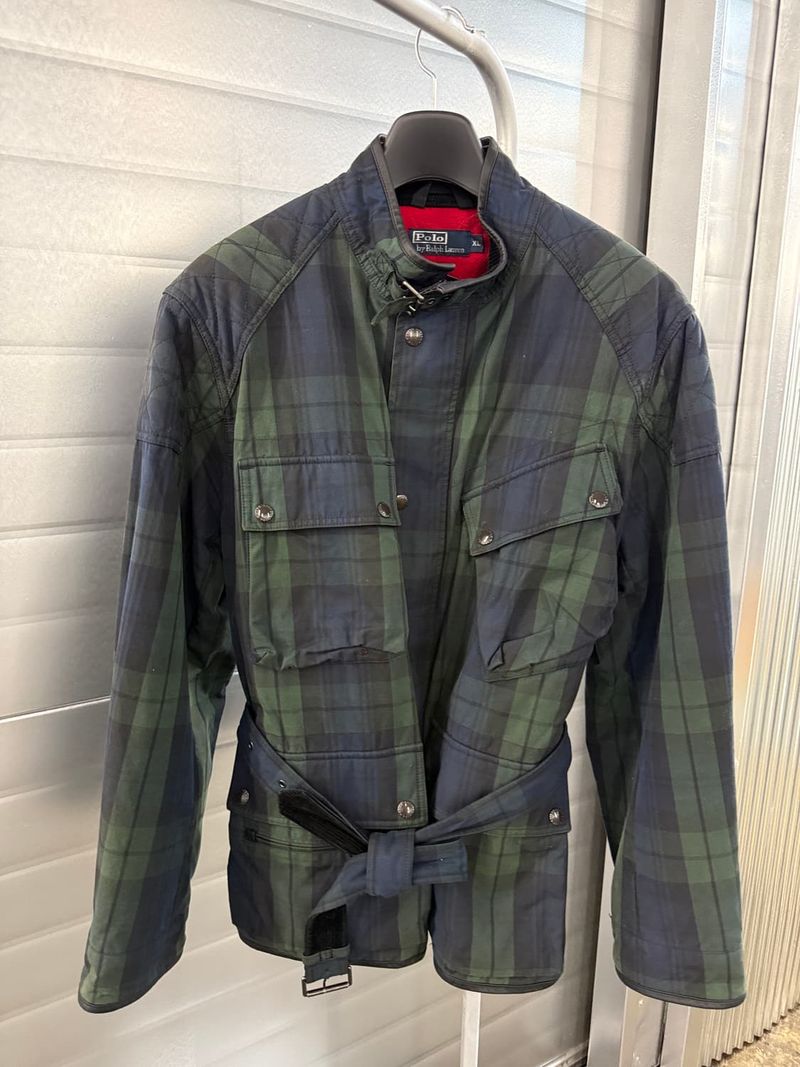 폴로 랄프로렌 블랙와치 오일클로스 자켓 XL 상품이미지2