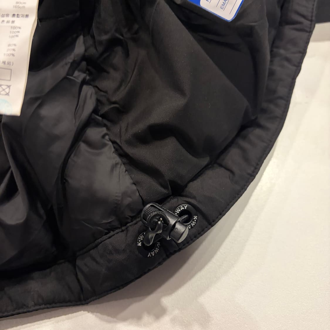 [S] K-WAY 까웨 블랙 다운 패딩 점퍼 B543 상품이미지8
