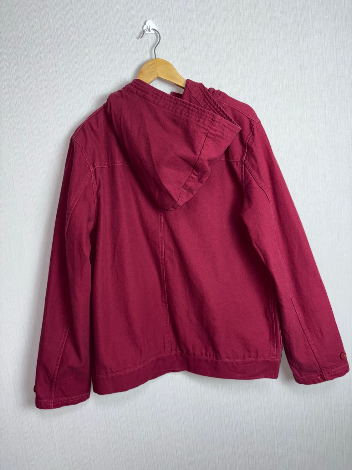 레드 코튼 후드 자켓  상품이미지9