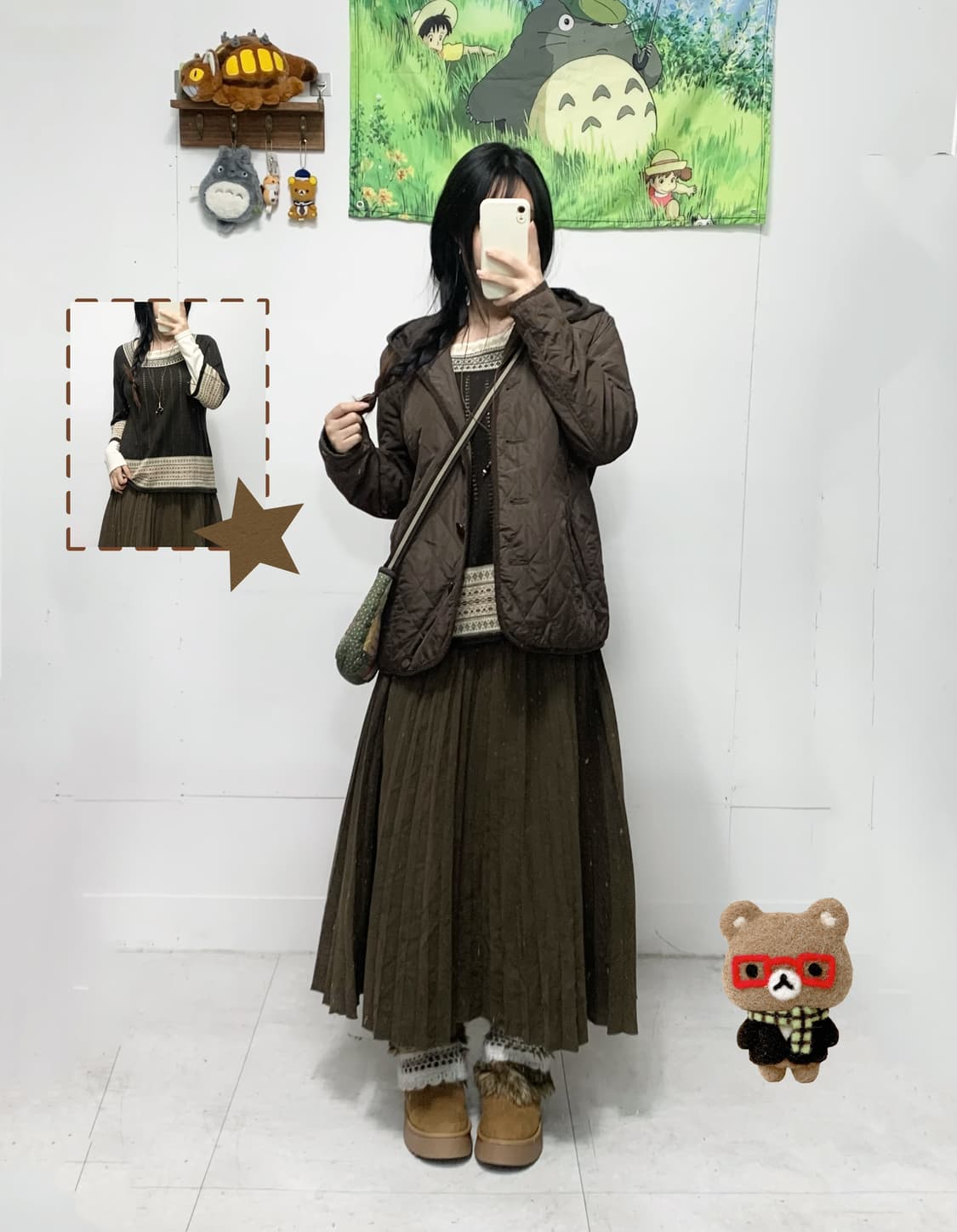 ꒰ঌ 코코아 라떼 누빔 패딩 세트 ໒꒱ 상품이미지1