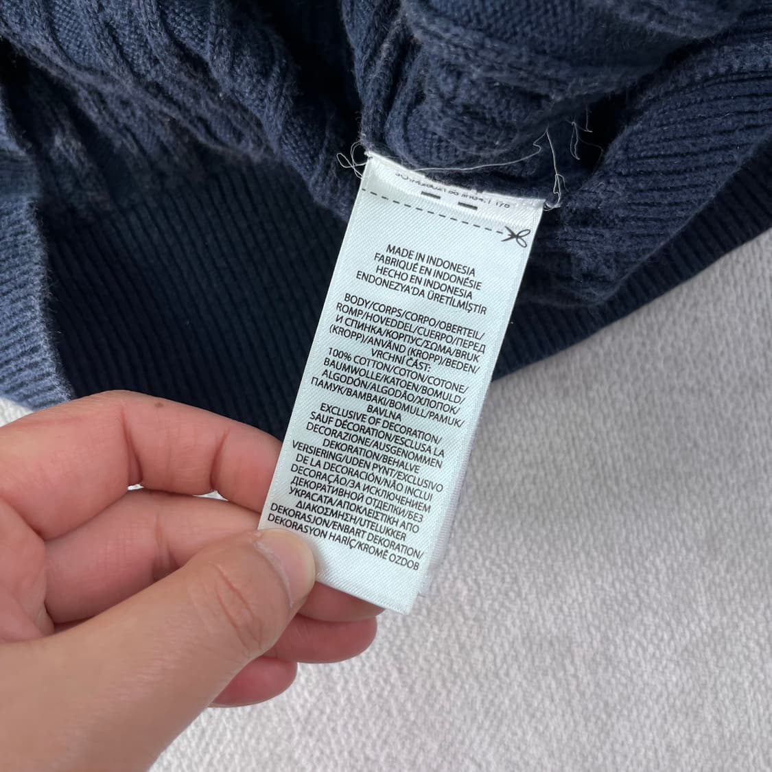 W 90 폴로랄프로렌 꽈배기 가디건 상품이미지6