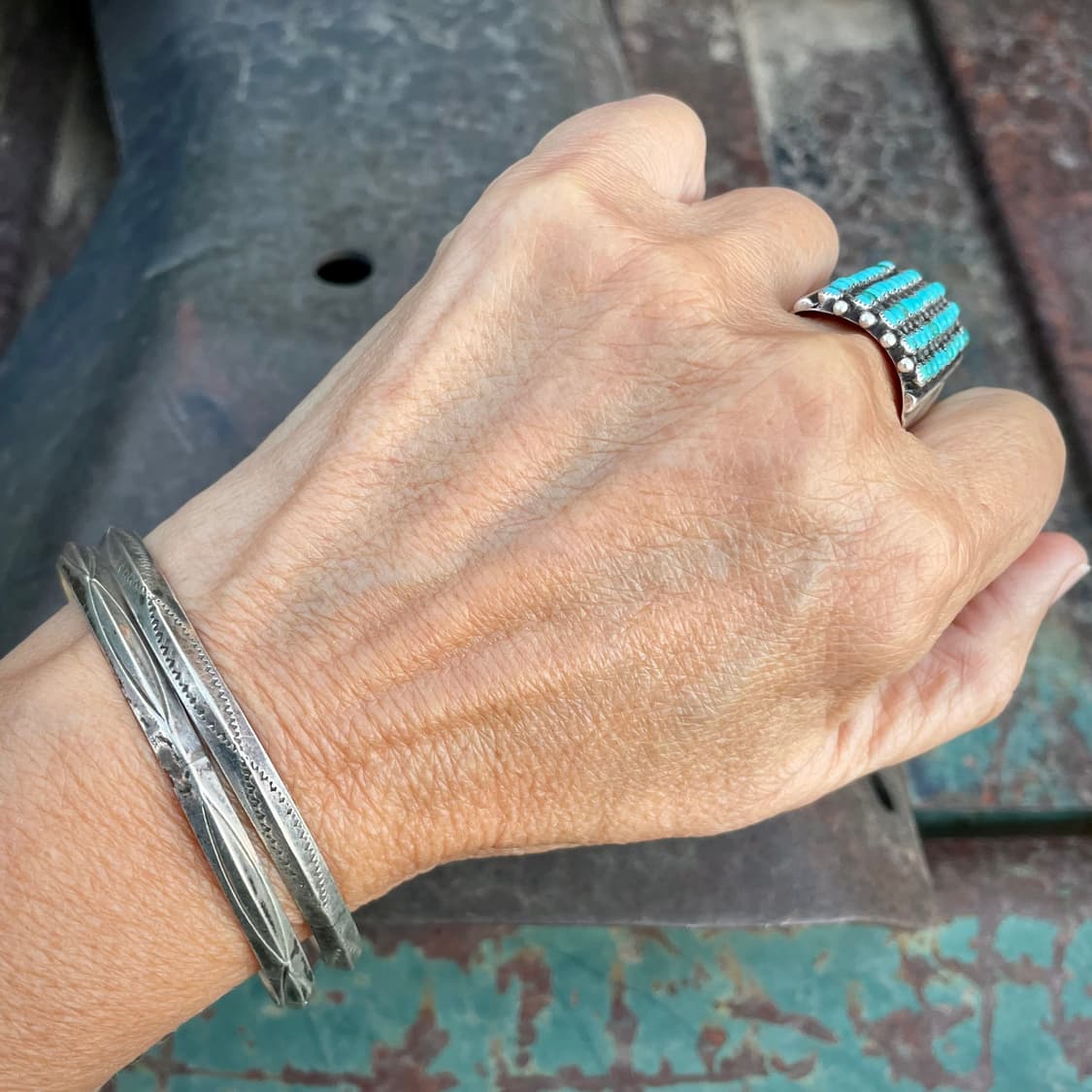 네이티브아메리칸 나바호 뱅글 팔찌 상품이미지5