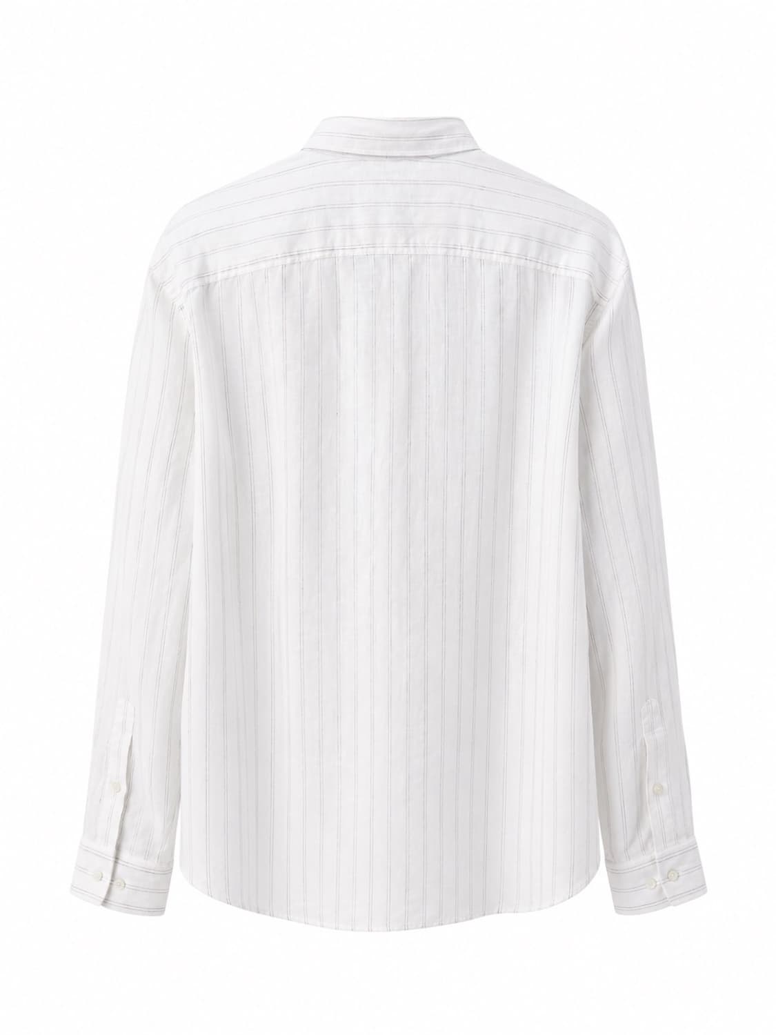 Massimo Dutti 마시모두띠 린넨 스트라이프 셔츠 XL 상품이미지4