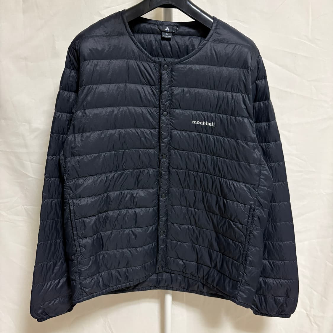 몽벨 슈페리어 라운드넥 800필 경량패딩 다운 자켓 / 블랙, L 상품이미지1