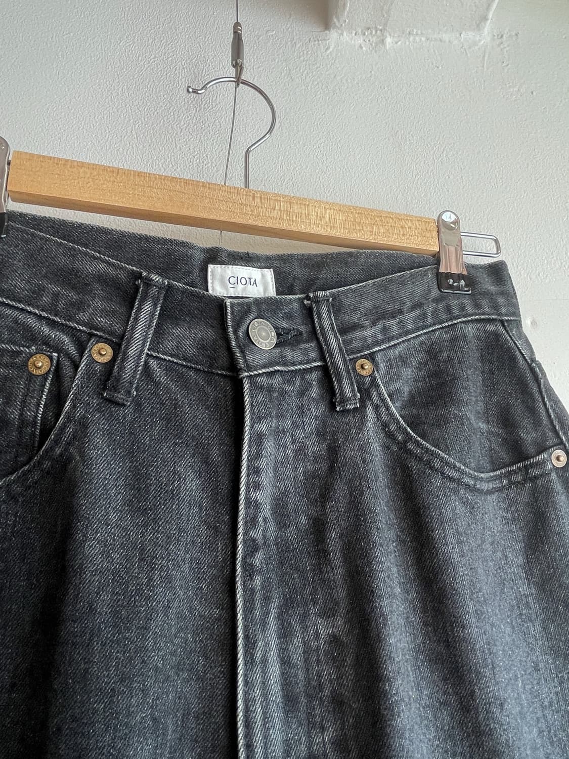 시오타 13.5oz 하이웨스트 데님 팬츠 (women) 상품이미지6