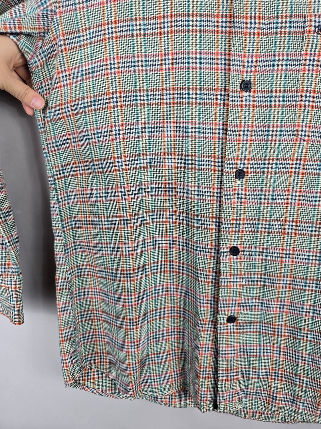 [무료배송]MISSONI 미쏘니 스포츠 S 남성 빈티지 긴팔 체크 셔츠 상품이미지6