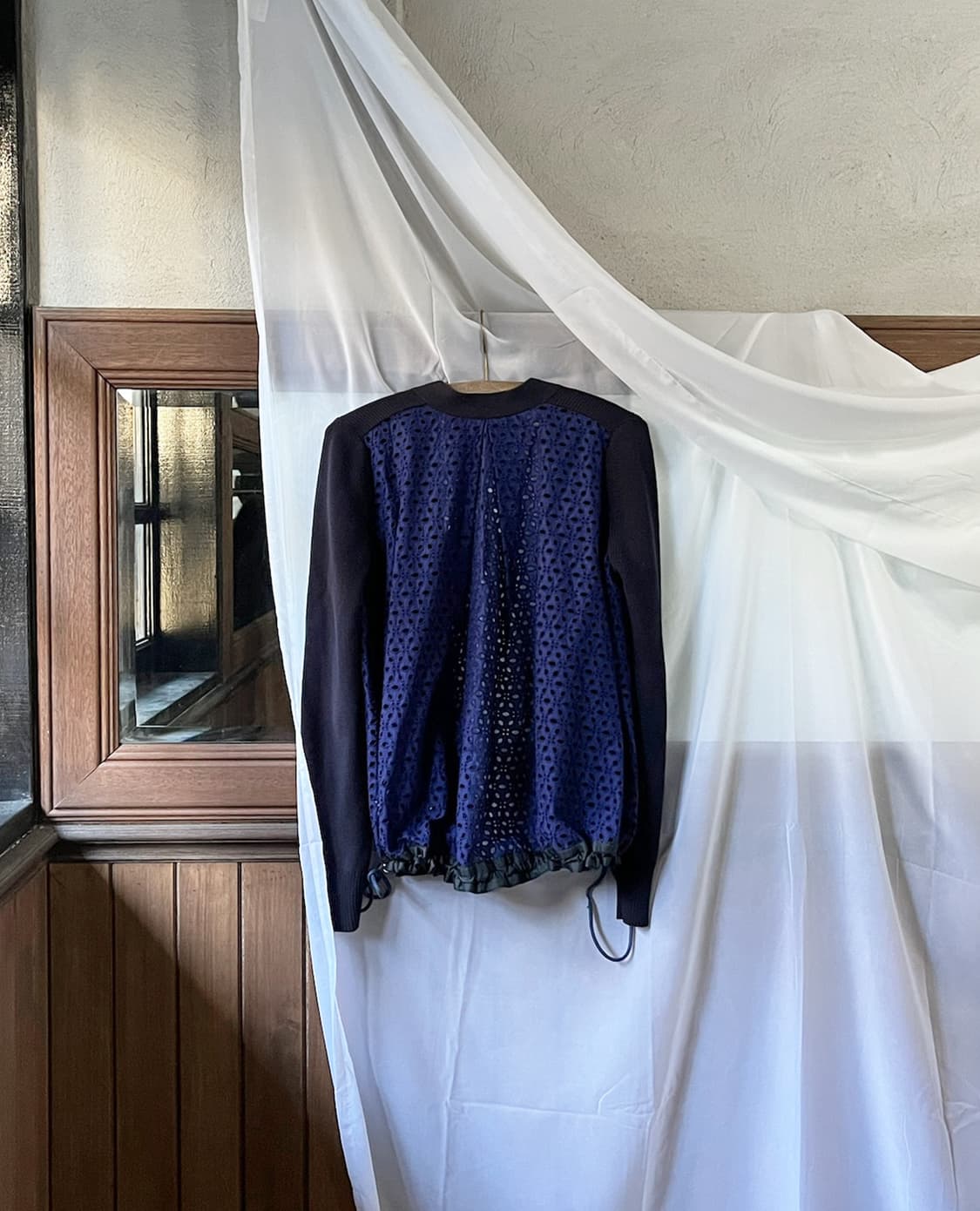 SACAI hole lace string cardigan 상품이미지7