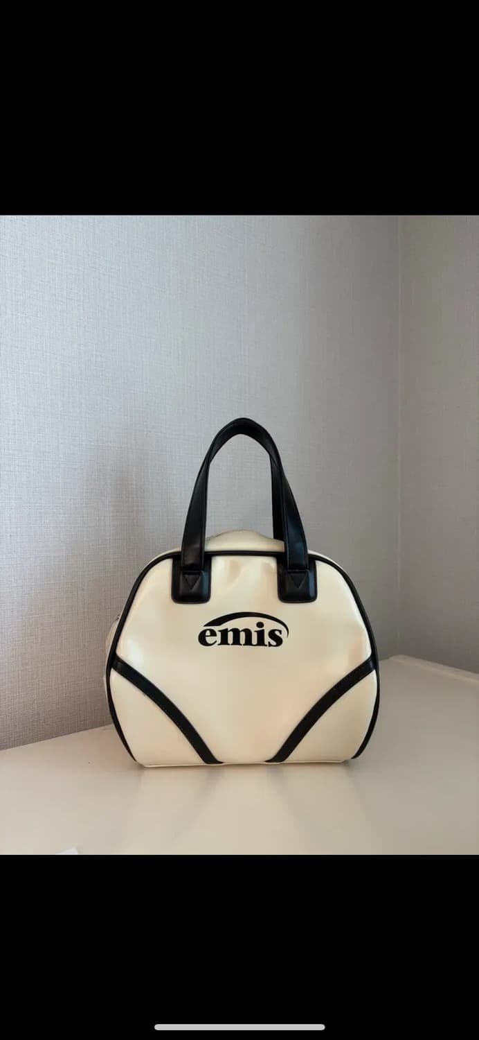 emis 이미스 화이트 보스턴백 상품이미지1