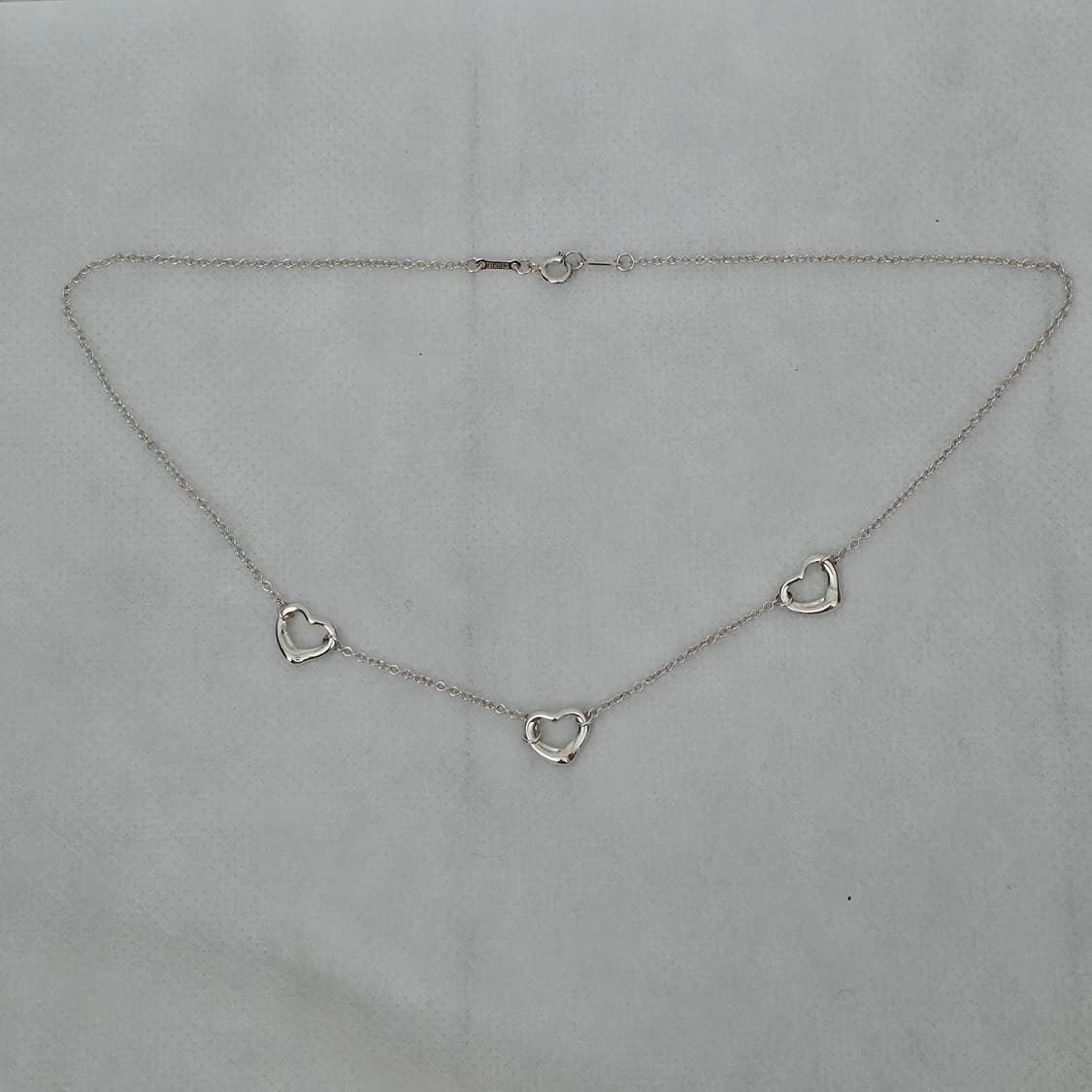 티파니 엘사퍼레티 3p 트리플 오픈하트 11mm 실버 목걸이 상품이미지2